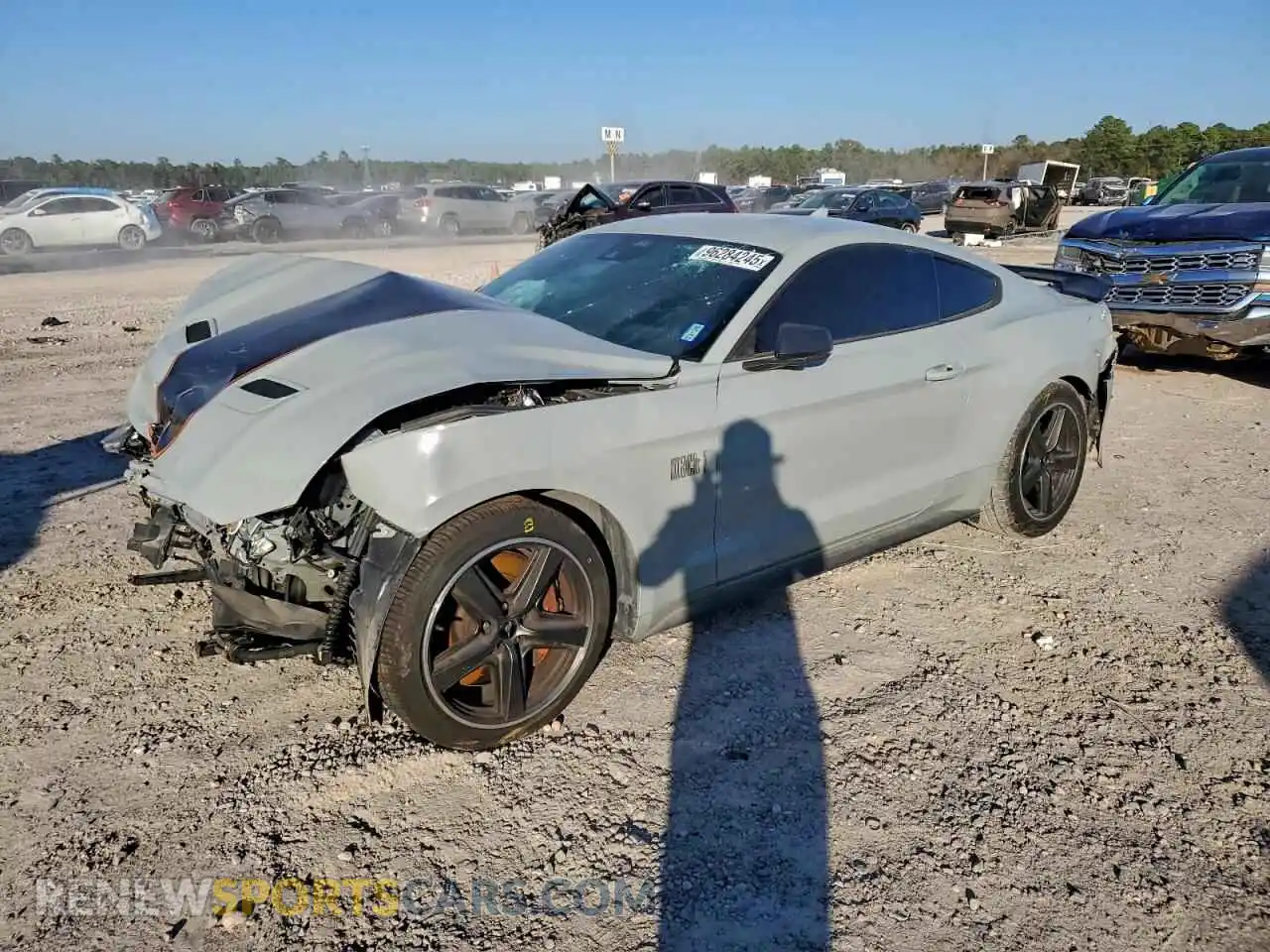 1 Photograph of a damaged car 1FA6P8R0XM5555897 FORD MUSTANG 2021