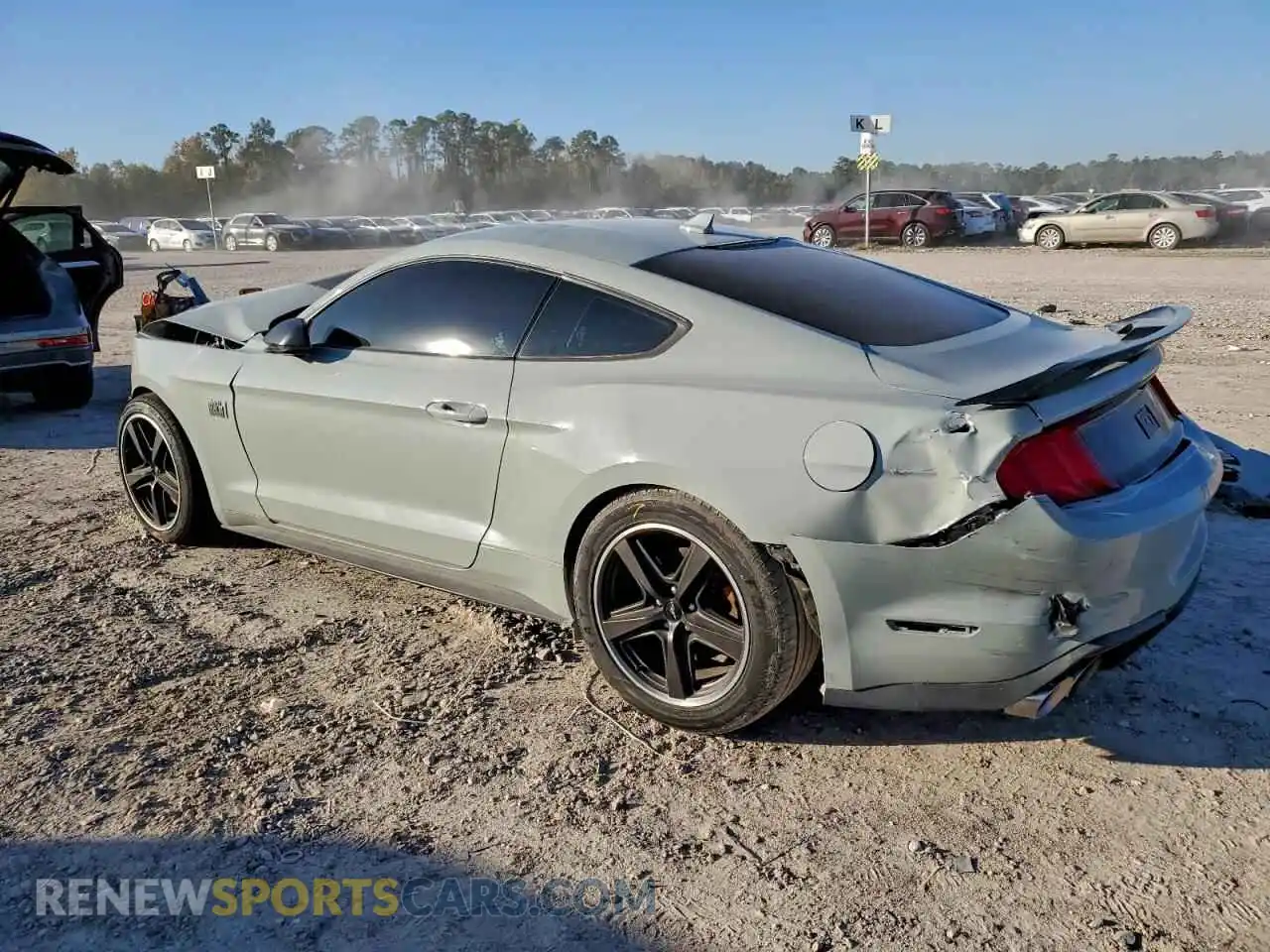 2 Photograph of a damaged car 1FA6P8R0XM5555897 FORD MUSTANG 2021