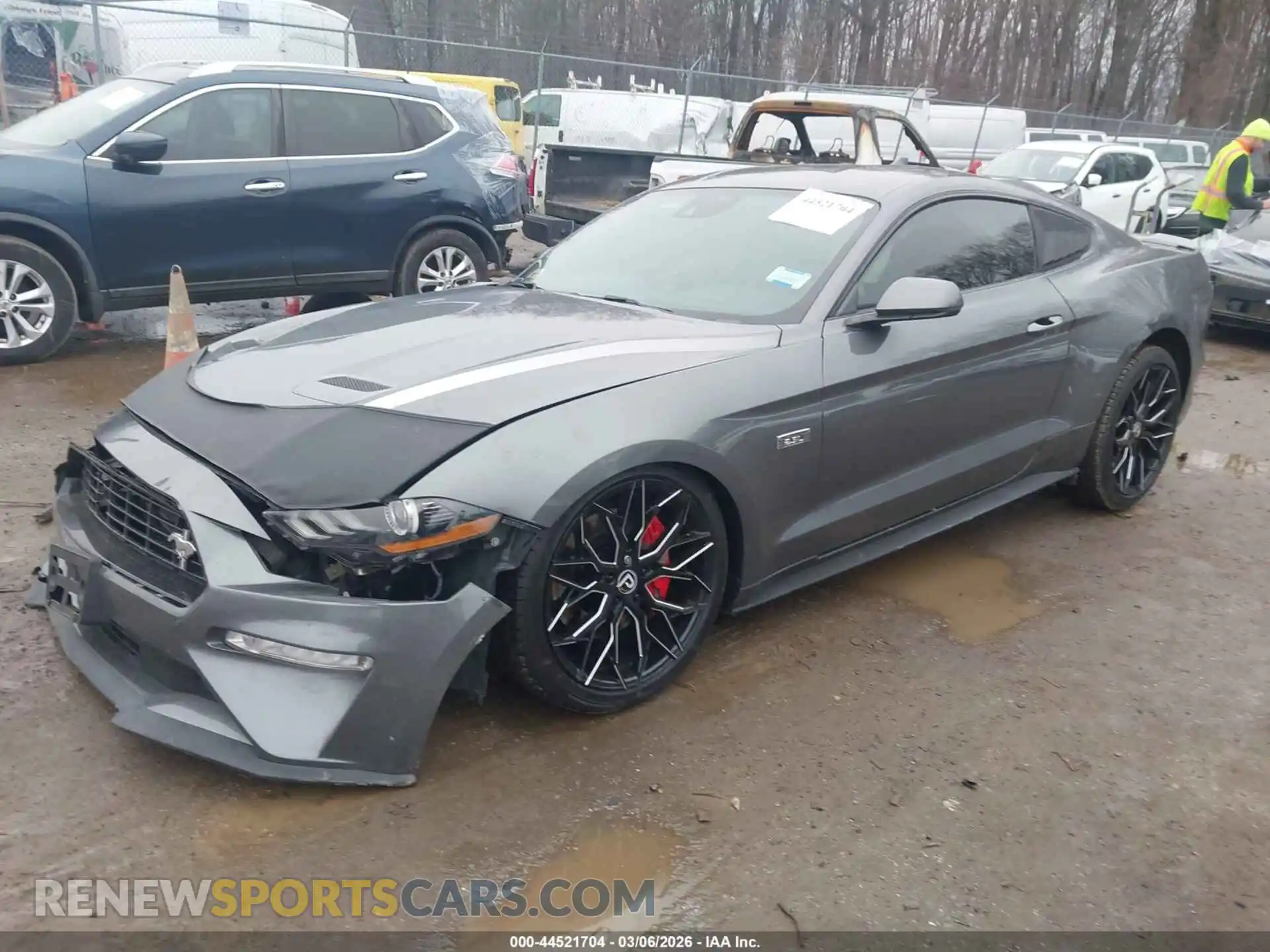 2 fotografías del automóvil dañado 1FA6P8TD4M5128291 FORD MUSTANG 2021