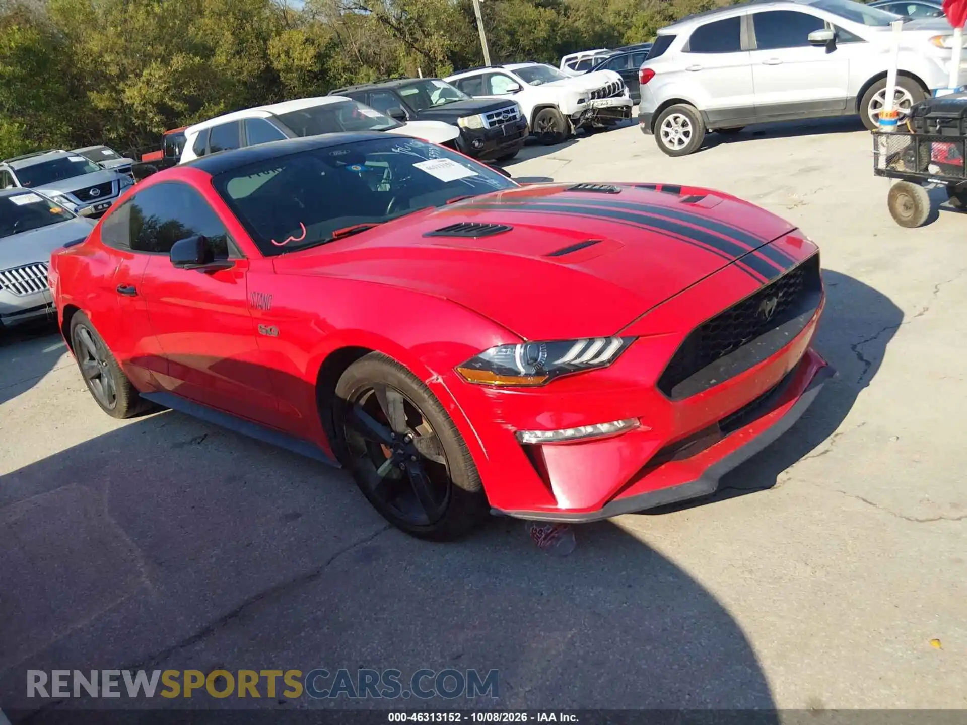 1 Photograph of a damaged car 1FA6P8TH0M5125553 FORD MUSTANG 2021