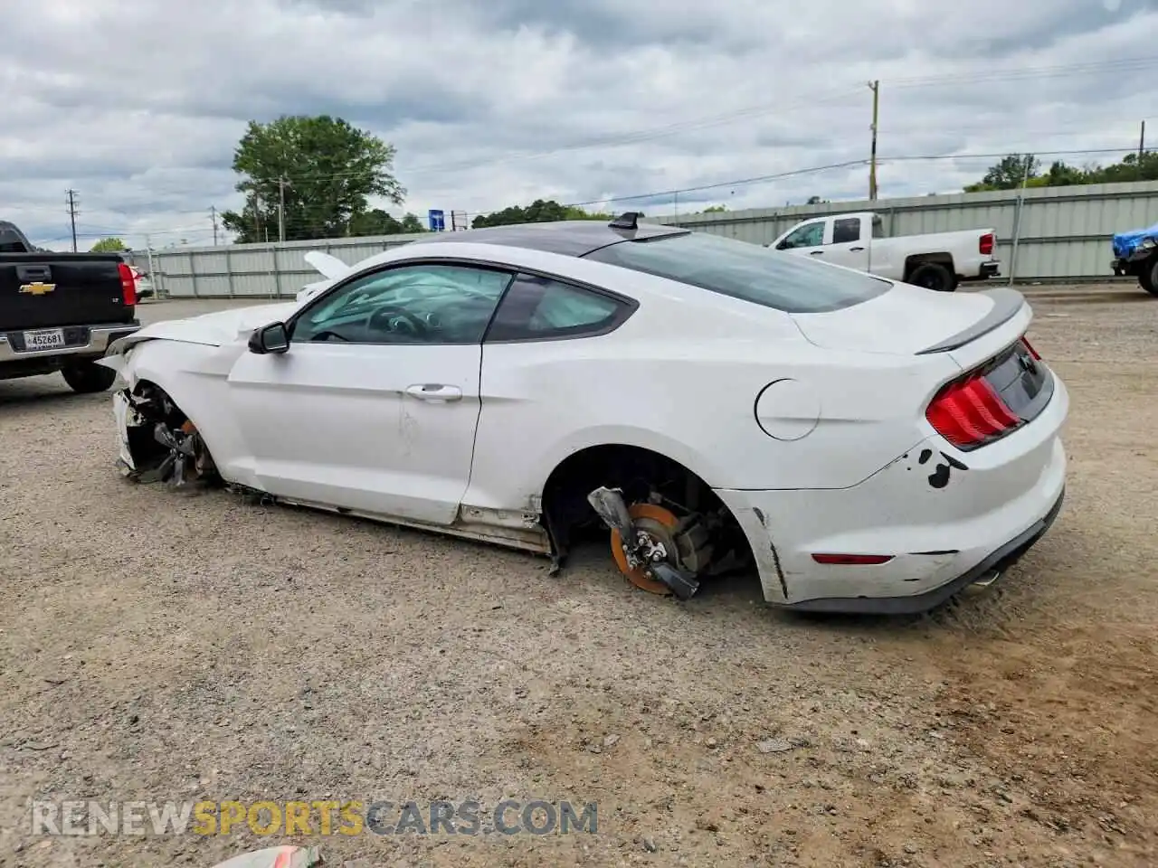 2 fotografías del automóvil dañado 1FA6P8TH1M5104551 FORD MUSTANG 2021