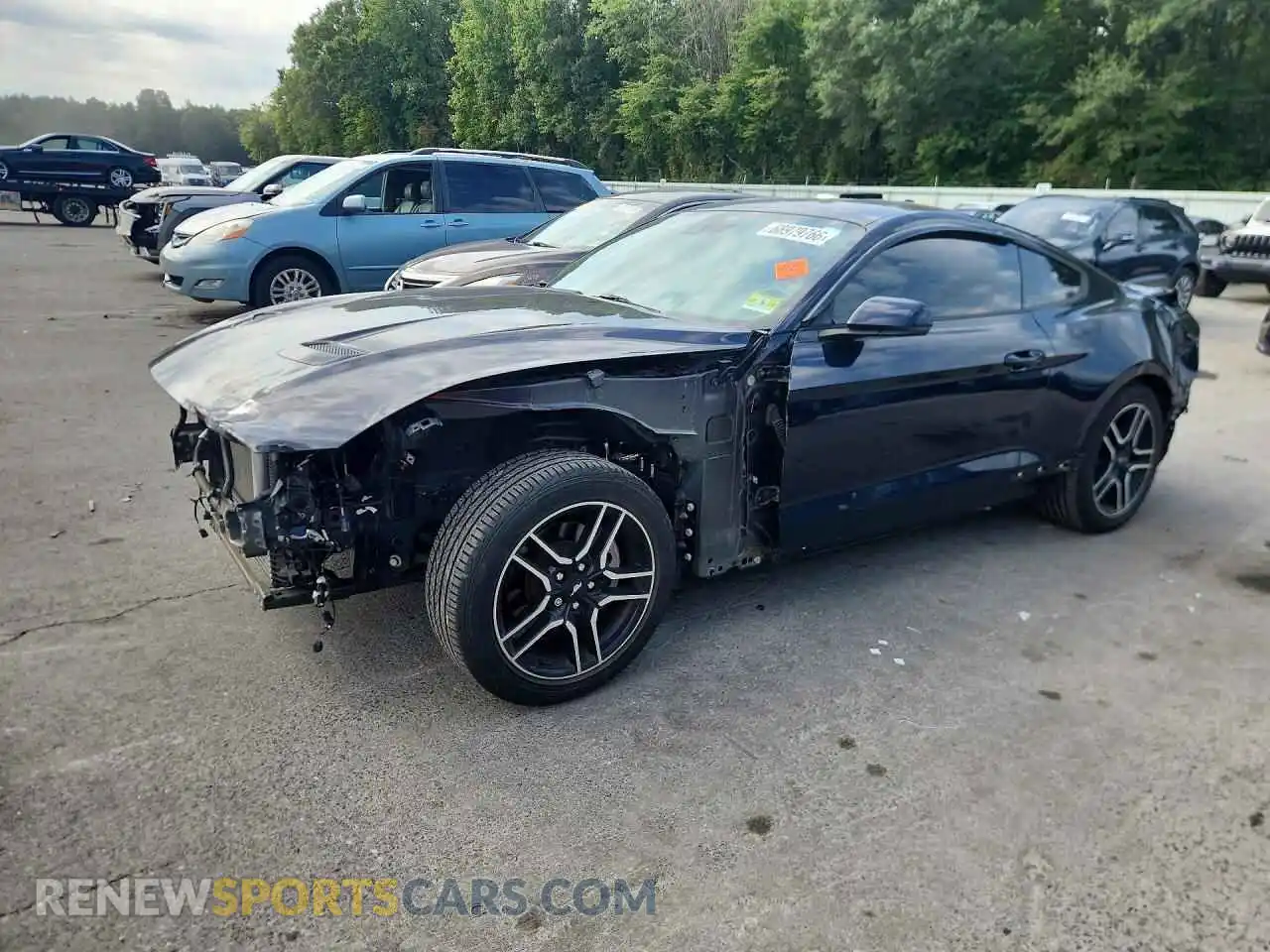 1 Photograph of a damaged car 1FA6P8TH2M5113470 FORD MUSTANG 2021