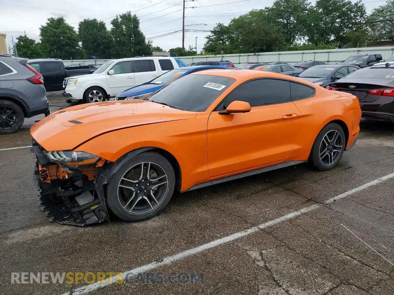 1 fotografías del automóvil dañado 1FA6P8TH2M5156433 FORD MUSTANG 2021