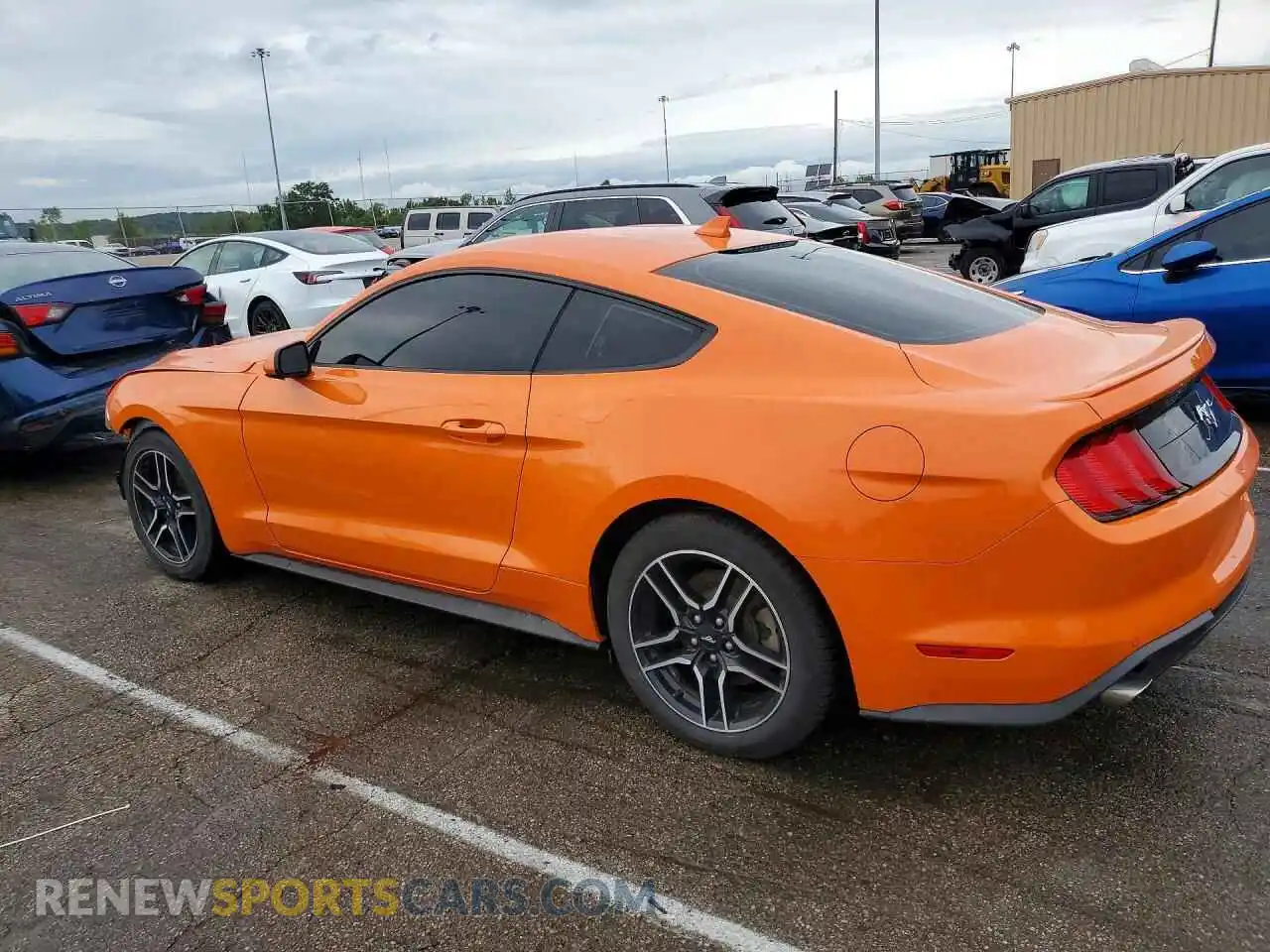2 fotografías del automóvil dañado 1FA6P8TH2M5156433 FORD MUSTANG 2021
