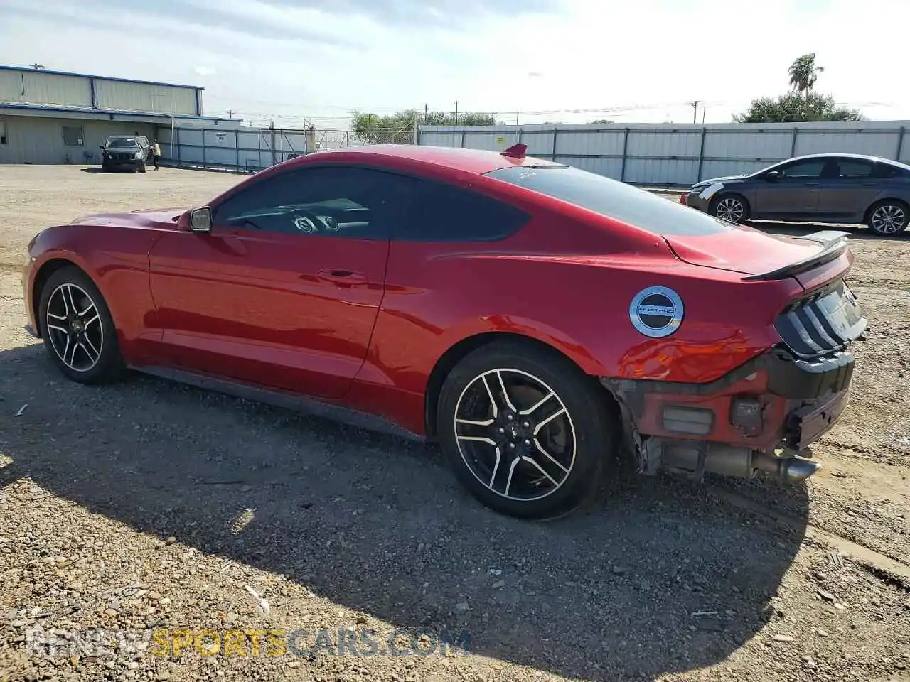 2 fotografías del automóvil dañado 1FA6P8TH8M5154220 FORD MUSTANG 2021