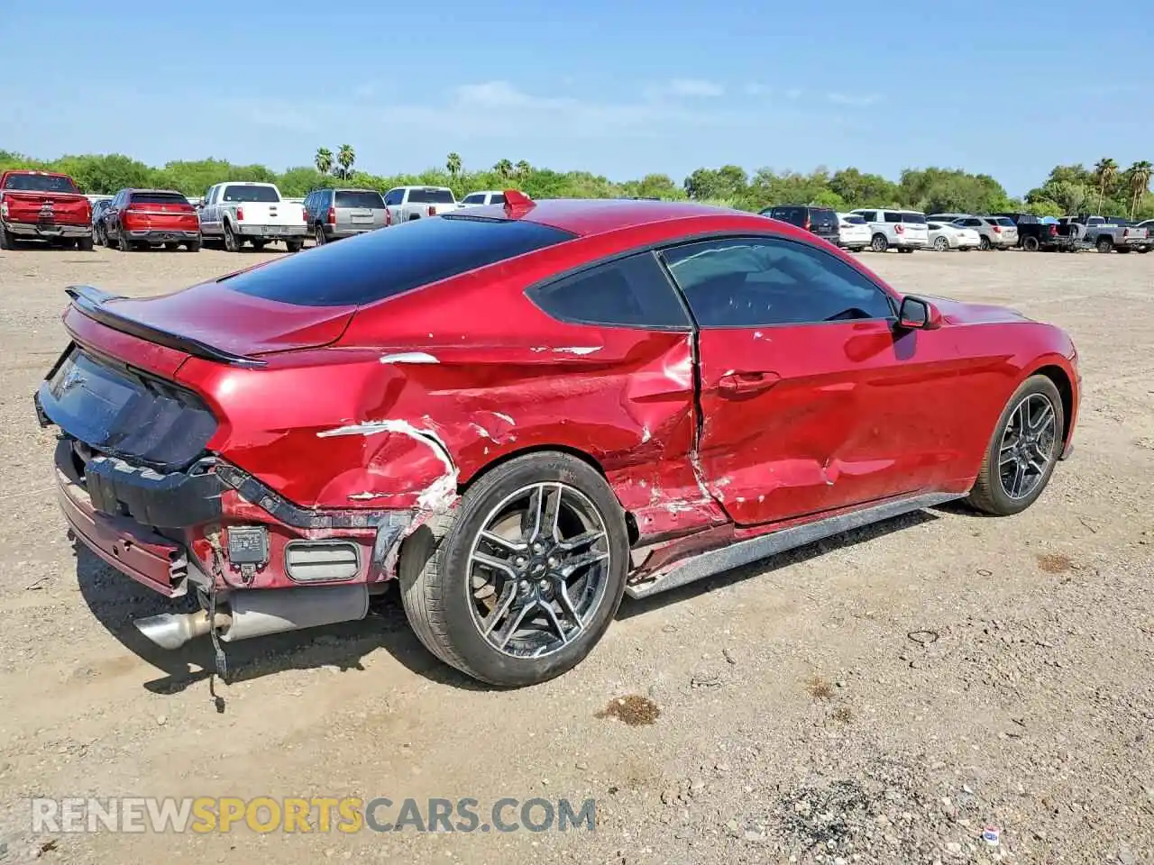 3 fotografías del automóvil dañado 1FA6P8TH8M5154220 FORD MUSTANG 2021