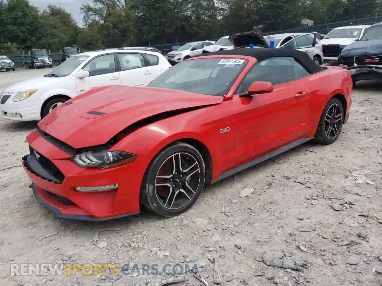 1 Photograph of a damaged car 1FATP8FFXM5112595 FORD MUSTANG 2021