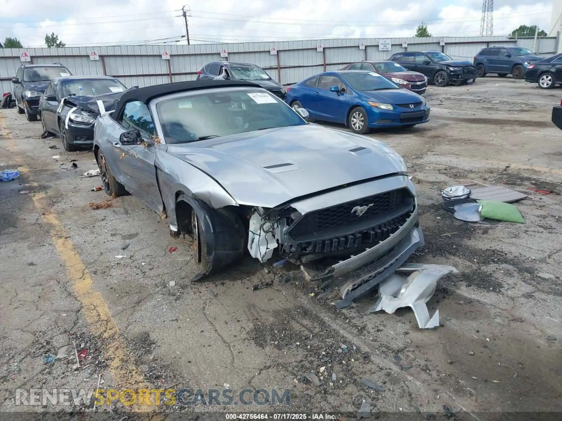 1 Photograph of a damaged car 1FATP8UH2M5101370 FORD MUSTANG 2021
