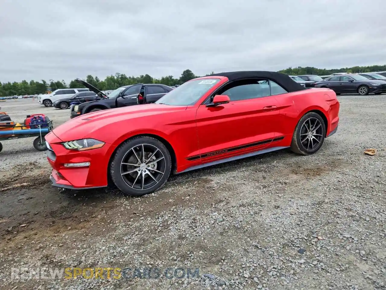 1 Photograph of a damaged car 1FATP8UH5M5132418 FORD MUSTANG 2021