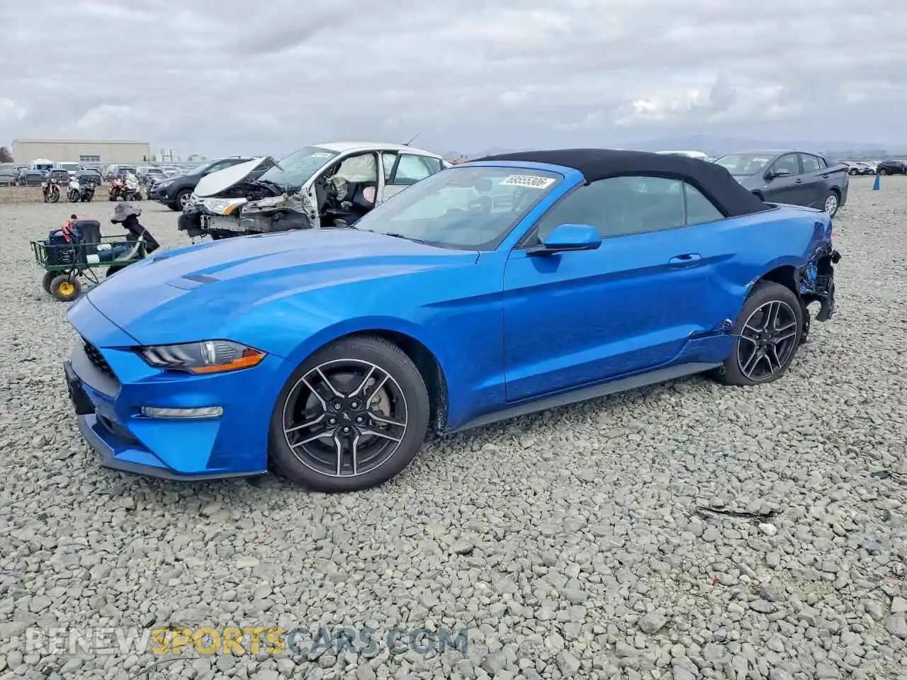 1 Photograph of a damaged car 1FATP8UH6M5136610 FORD MUSTANG 2021