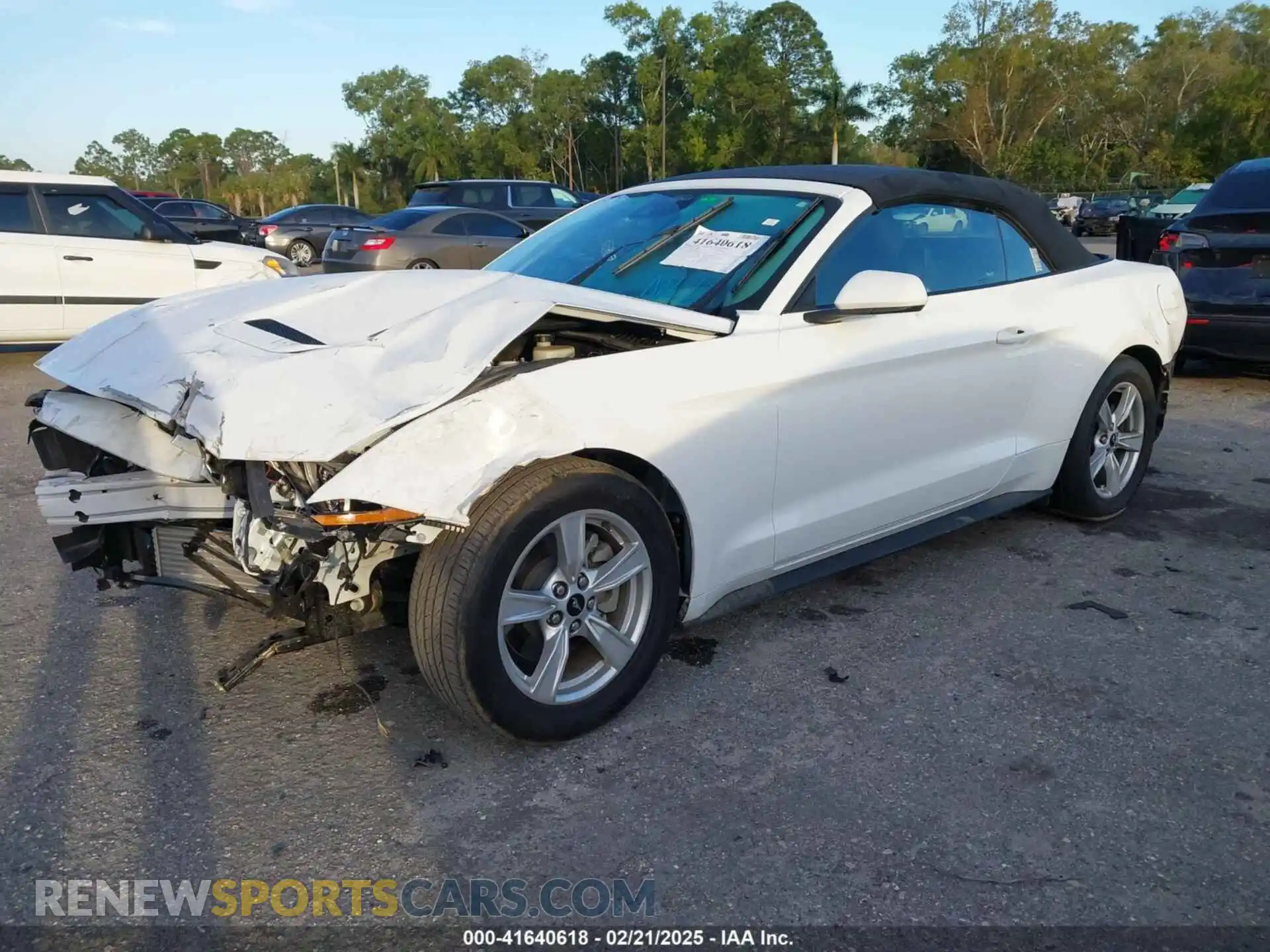 2 Photograph of a damaged car 1FATP8UH9M5147083 FORD MUSTANG 2021