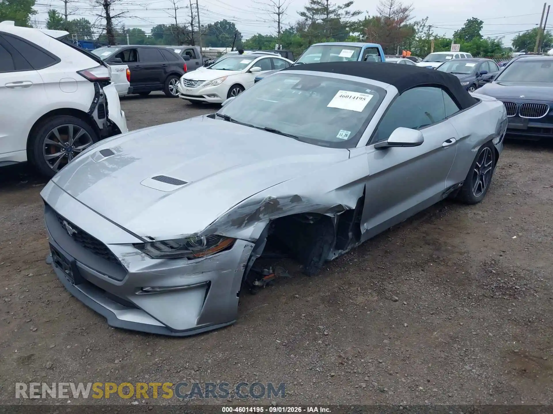 2 fotografías del automóvil dañado 1FATP8UHXM5120197 FORD MUSTANG 2021