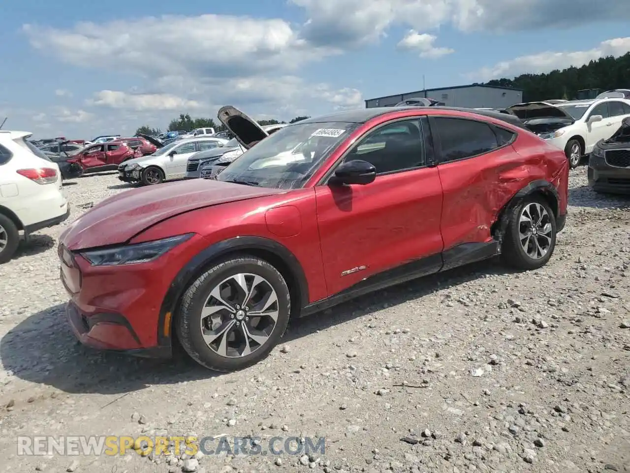 1 Photograph of a damaged car 3FMTK3SU3MMA08875 FORD MUSTANG 2021