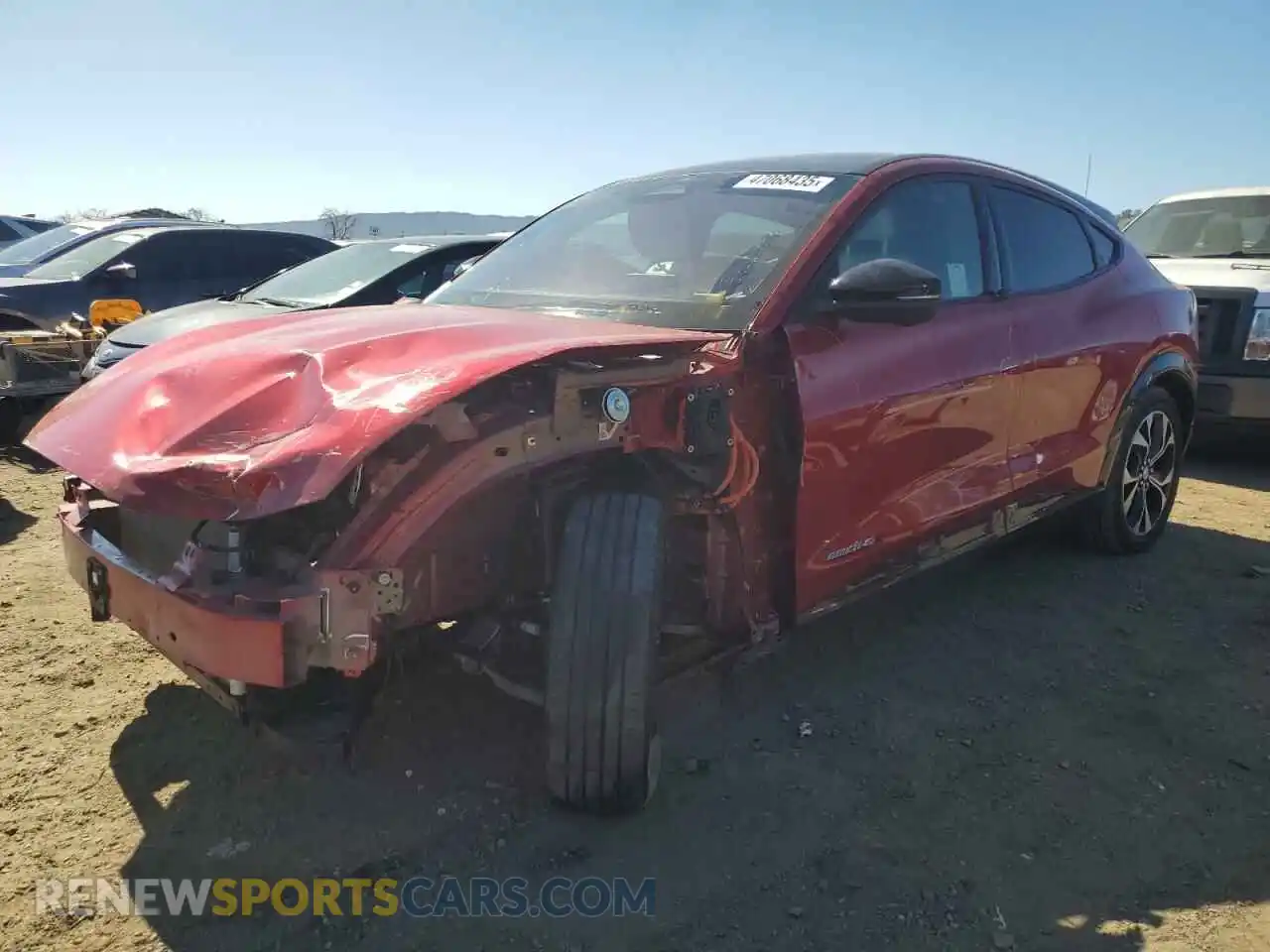 1 Photograph of a damaged car 3FMTK3SU7MMA44908 FORD MUSTANG 2021