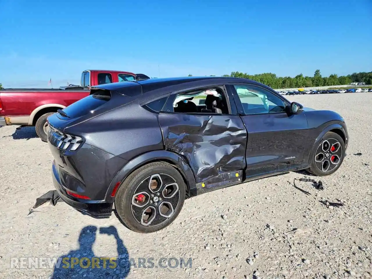 3 fotografías del automóvil dañado 3FMTK4SE8MME00992 FORD MUSTANG 2021