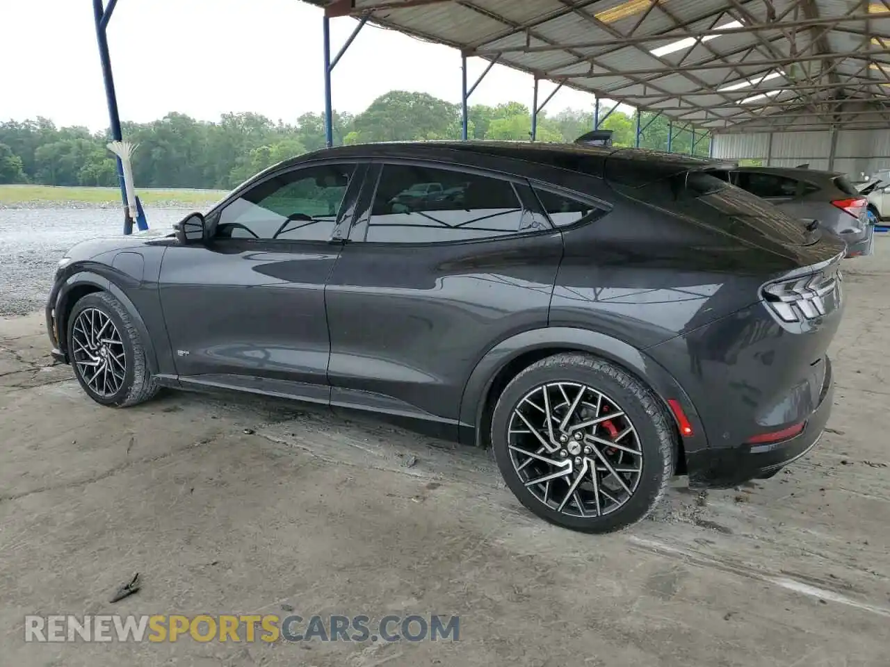 2 fotografías del automóvil dañado 3FMTK4SEXMME01710 FORD MUSTANG 2021