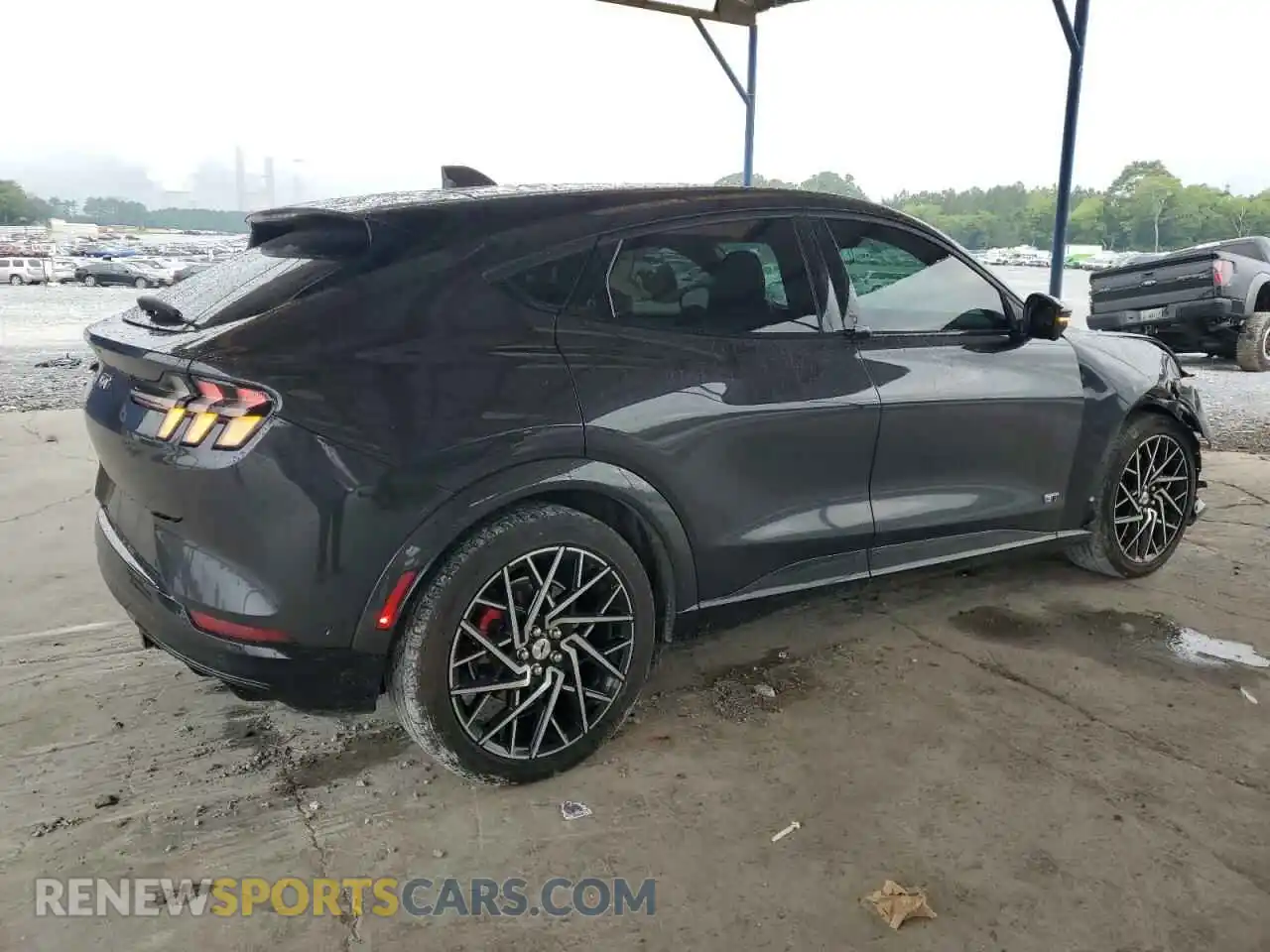 3 fotografías del automóvil dañado 3FMTK4SEXMME01710 FORD MUSTANG 2021