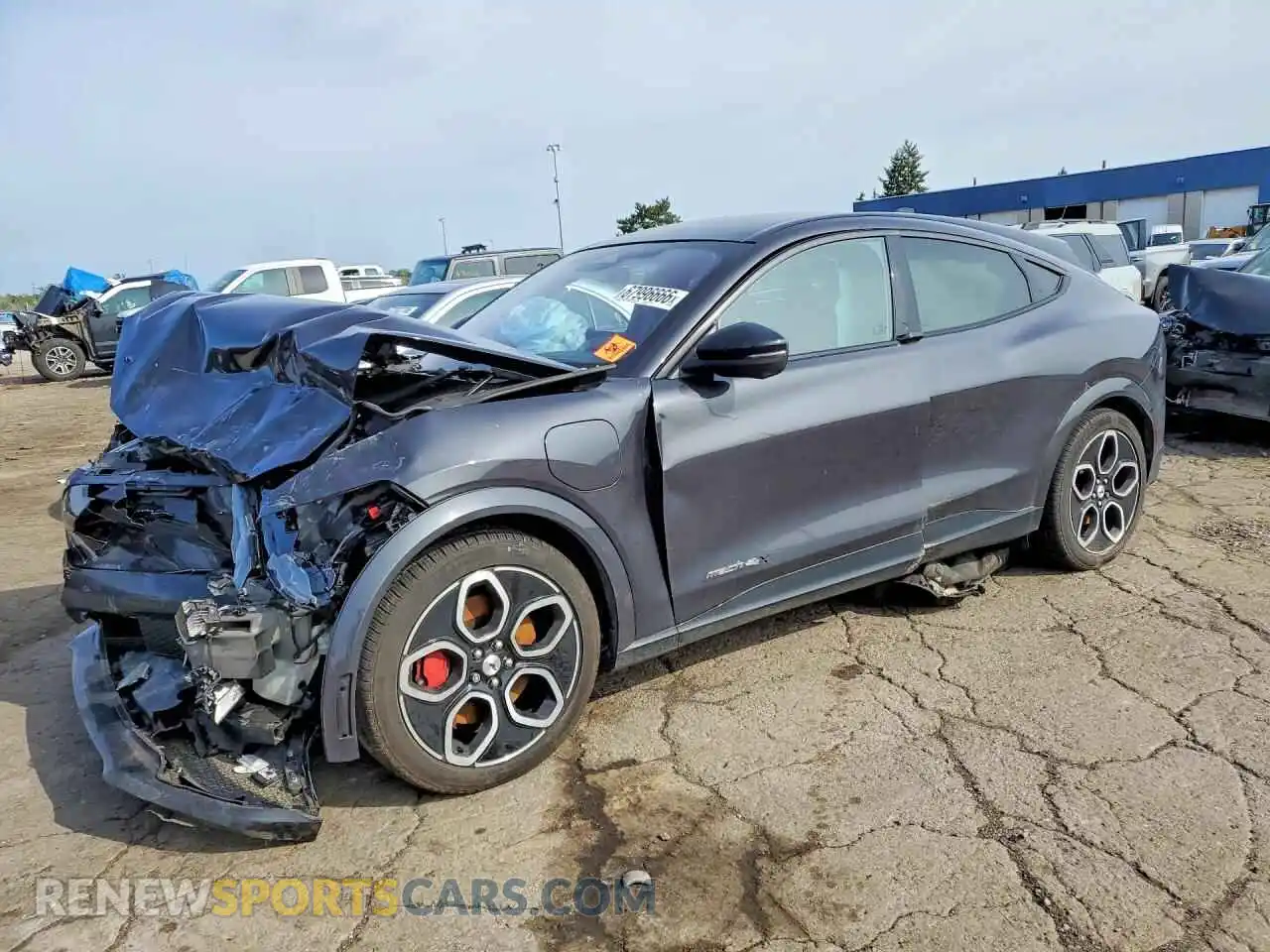 1 Photograph of a damaged car 3FMTK4SEXMME03036 FORD MUSTANG 2021