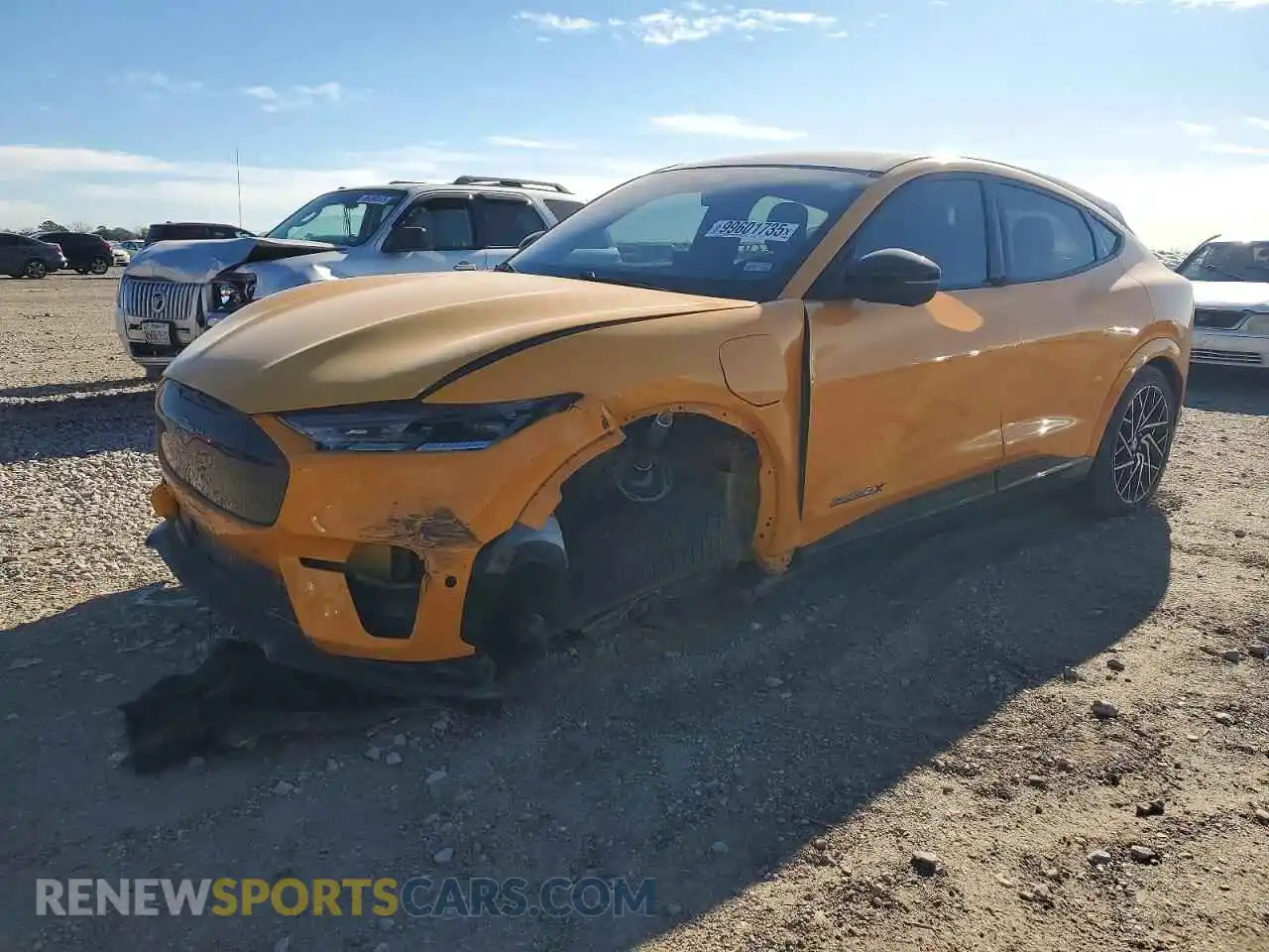 1 Photograph of a damaged car 3FMTK4SX9MME02509 FORD MUSTANG 2021