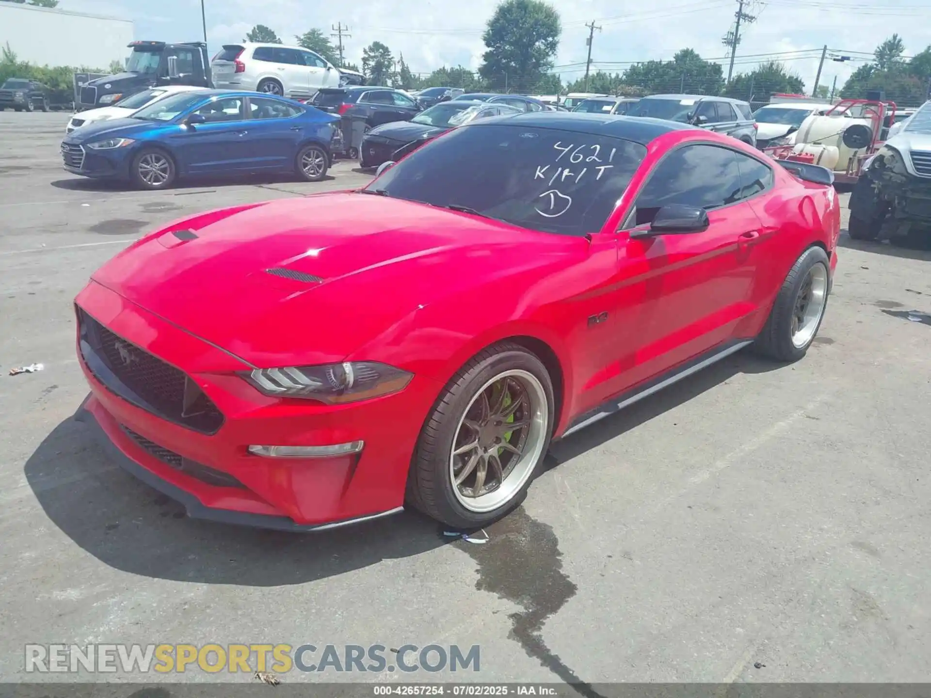 2 Photograph of a damaged car 1FA6P8CF3N5134621 FORD MUSTANG 2022