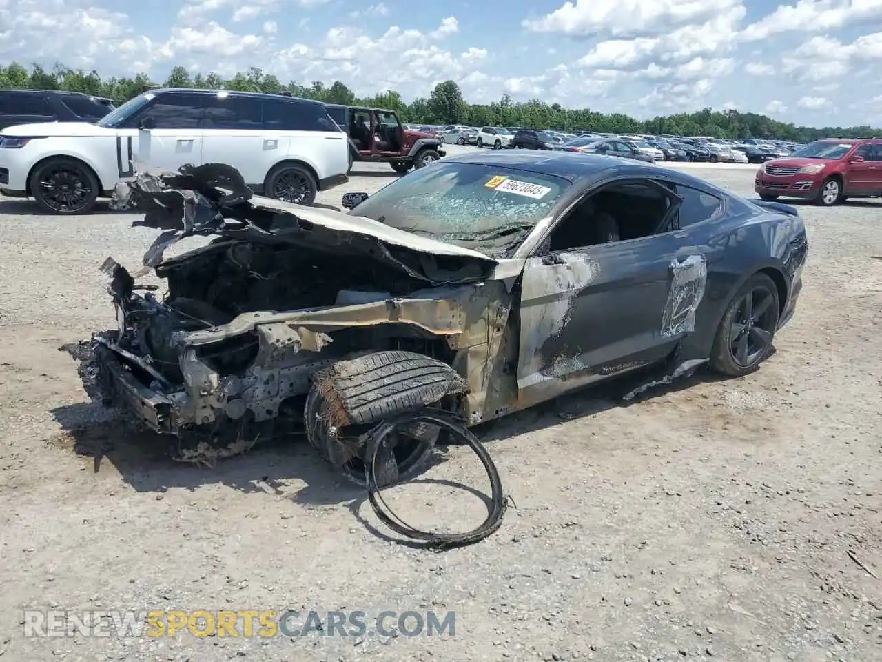 1 Photograph of a damaged car 1FA6P8CF6N5122575 FORD MUSTANG 2022