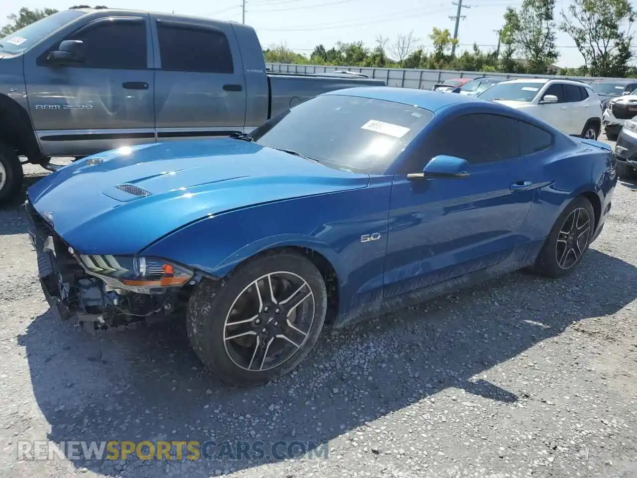 1 Photograph of a damaged car 1FA6P8CFXN5143025 FORD MUSTANG 2022