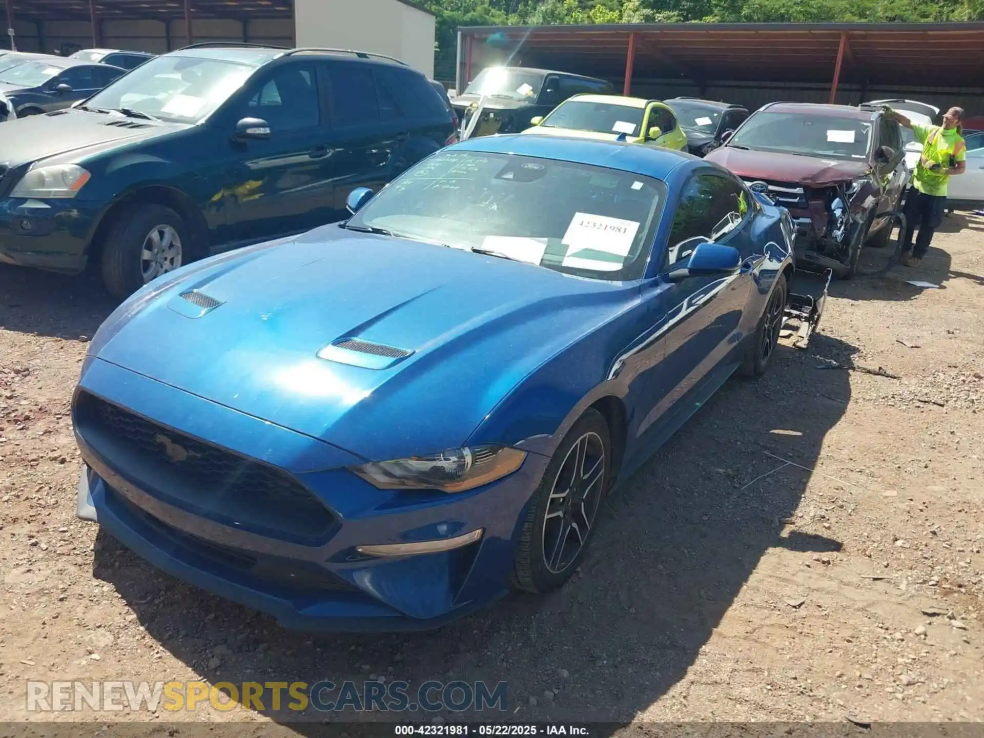 2 Photograph of a damaged car 1FA6P8TH3N5126326 FORD MUSTANG 2022