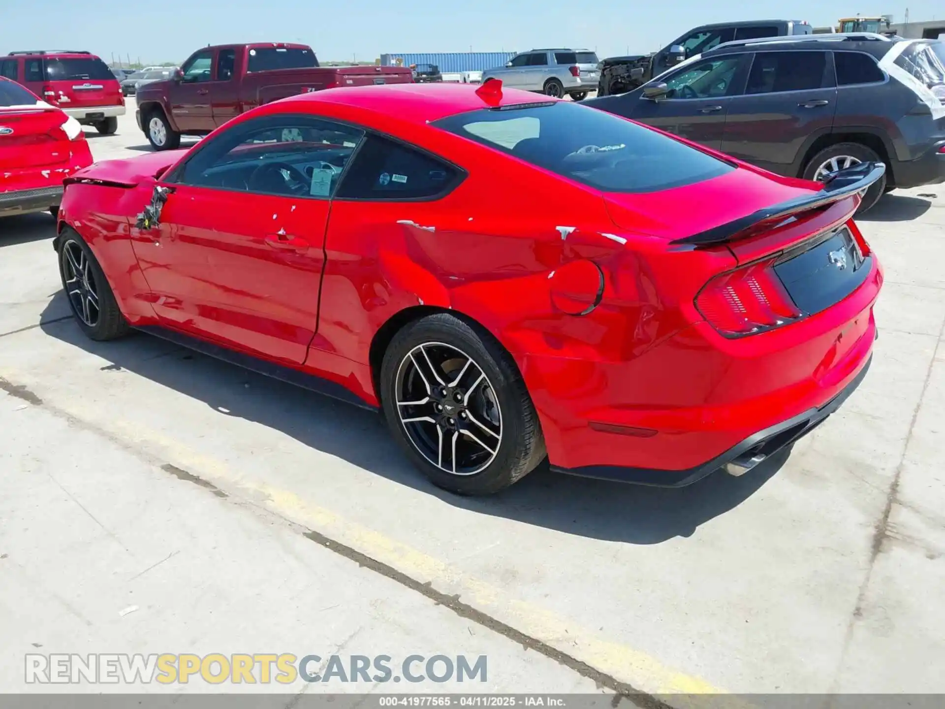 3 fotografías del automóvil dañado 1FA6P8TH3P5109478 FORD MUSTANG 2023