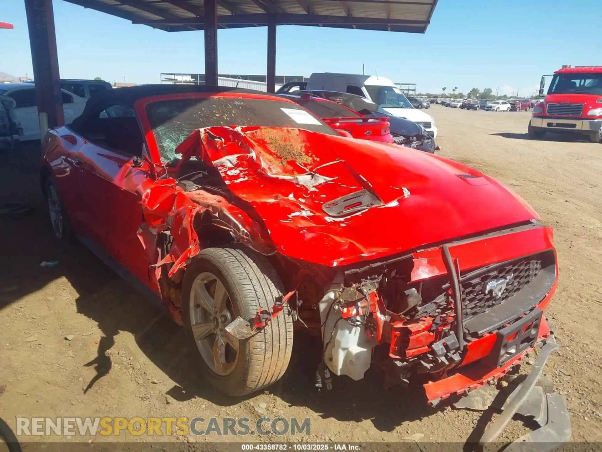 1 Photograph of a damaged car 1FATP8UH5P5111329 FORD MUSTANG 2023