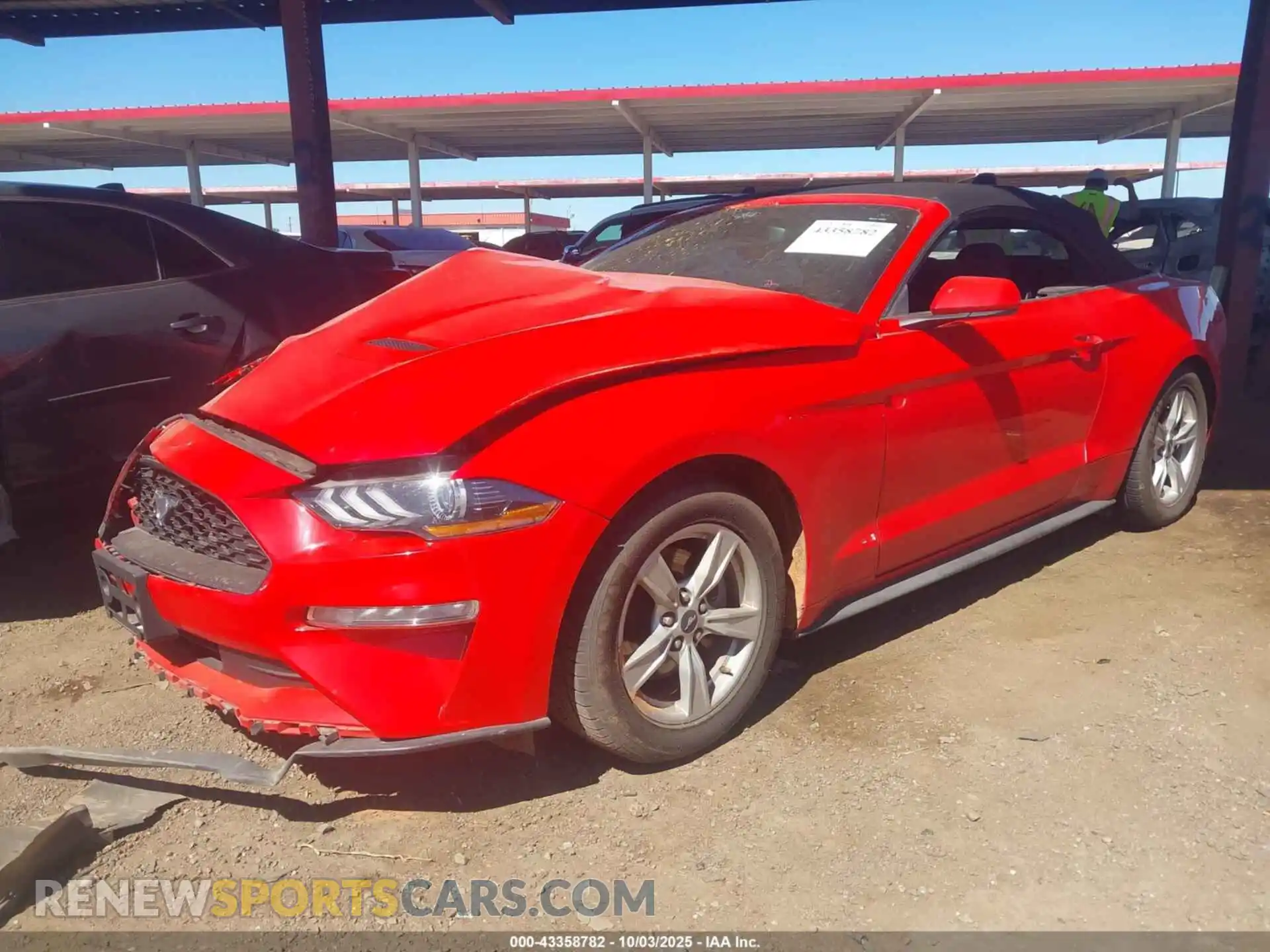2 Photograph of a damaged car 1FATP8UH5P5111329 FORD MUSTANG 2023