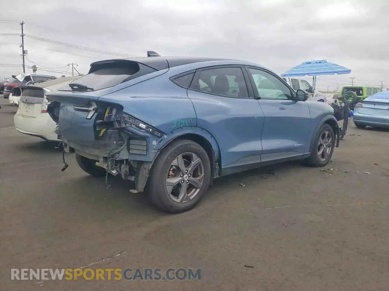 3 fotografías del automóvil dañado 3FMTK1SSXPMA32405 FORD MUSTANG 2023