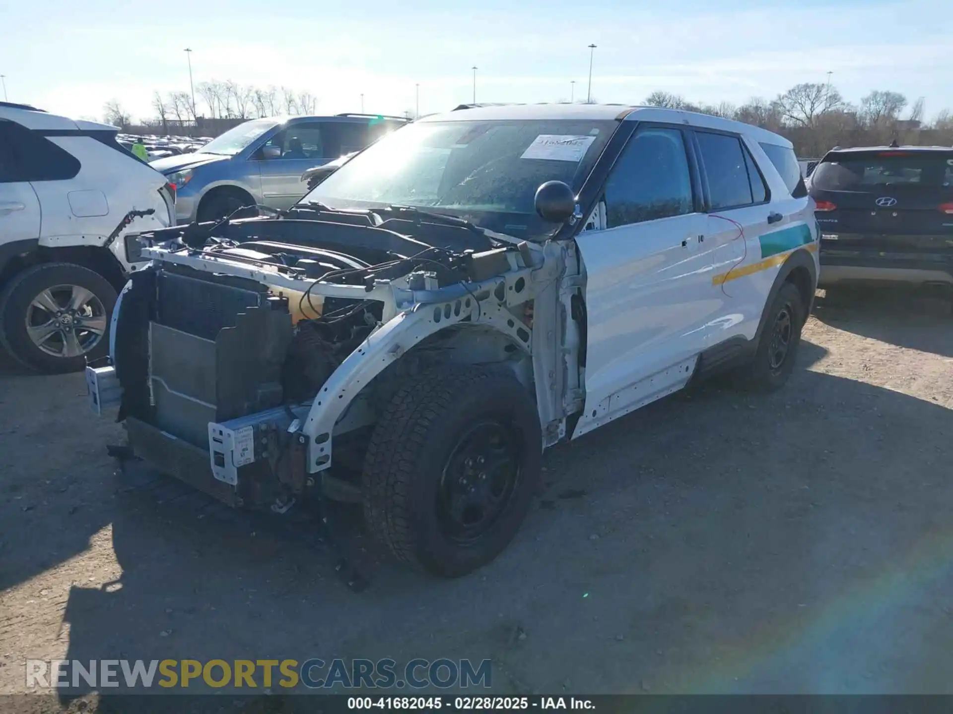 2 Photograph of a damaged car 1FM5K8AB6LGC51286 FORD POLICE INTERCEPTOR 2020