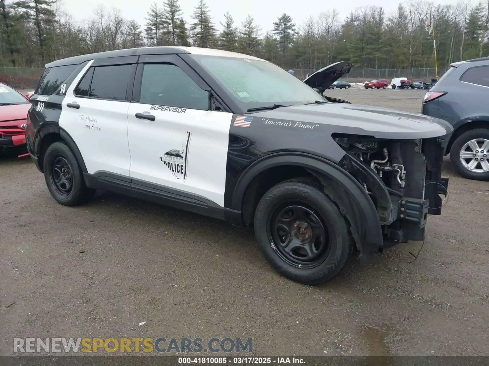 1 Photograph of a damaged car 1FM5K8AB0NGA54438 FORD POLICE INTERCEPTOR 2022