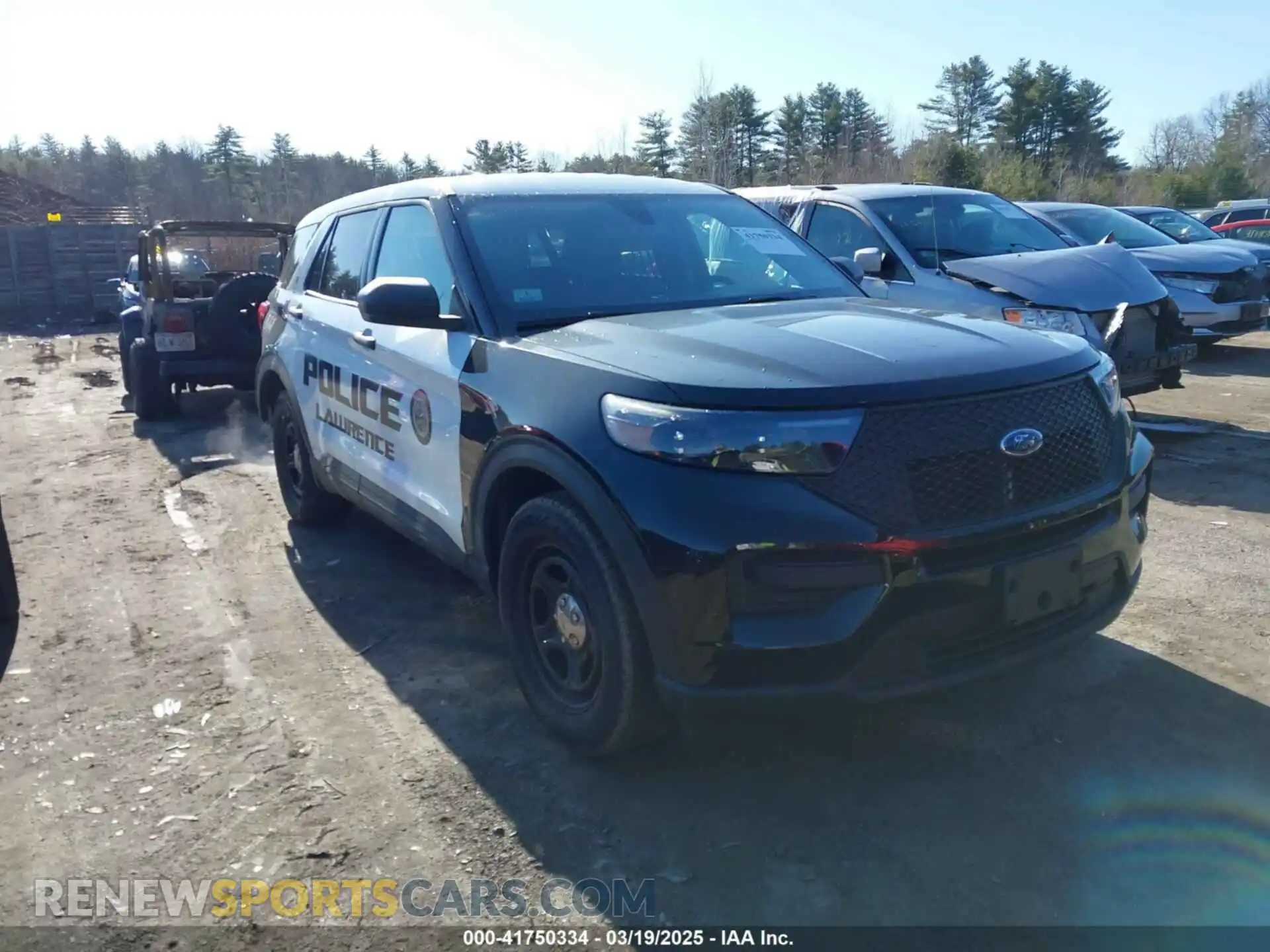 1 Photograph of a damaged car 1FM5K8AB9NGA01978 FORD POLICE INTERCEPTOR 2022
