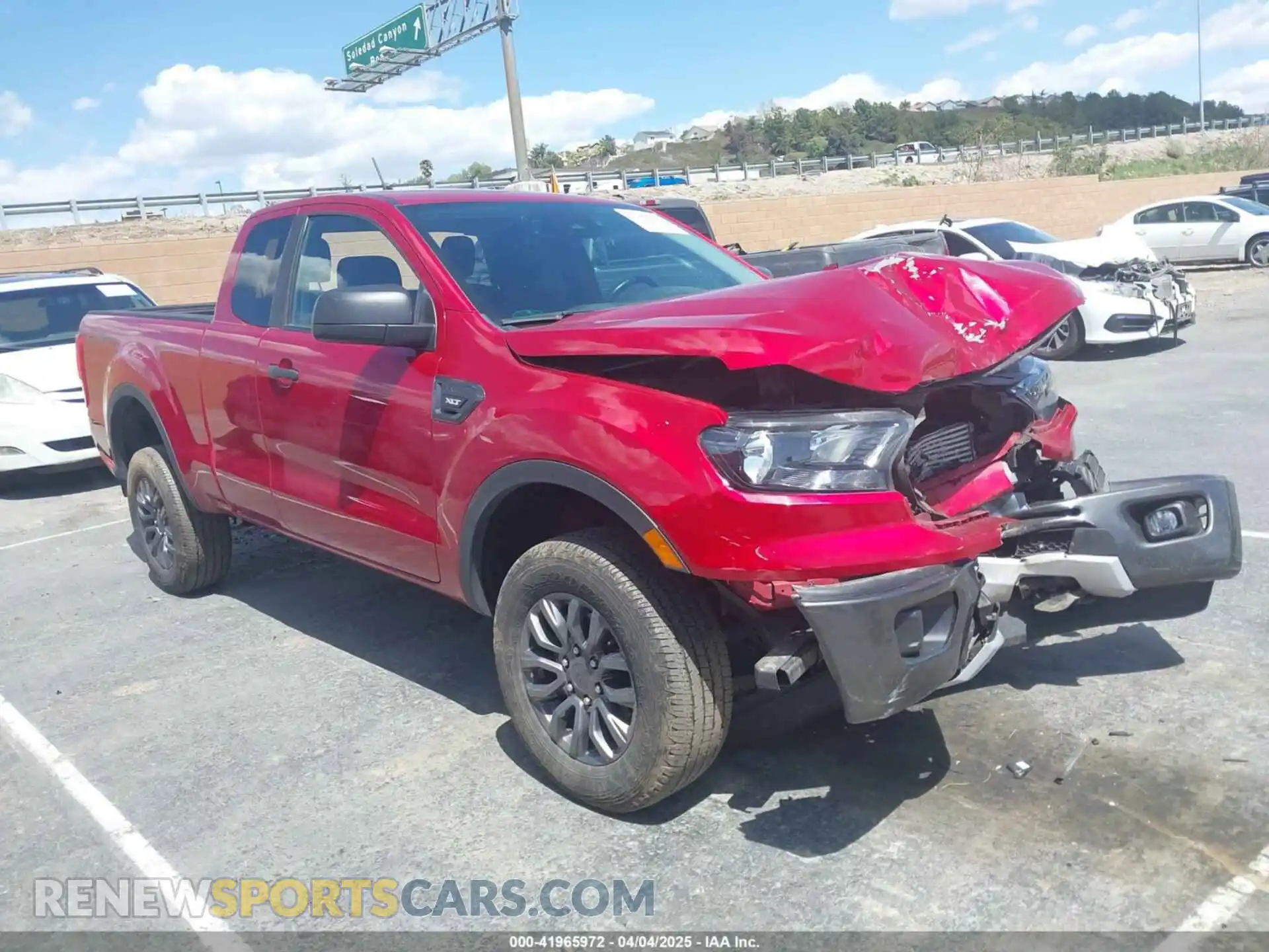 1 Photograph of a damaged car 1FTER1FH0MLD40753 FORD RANGER 2021