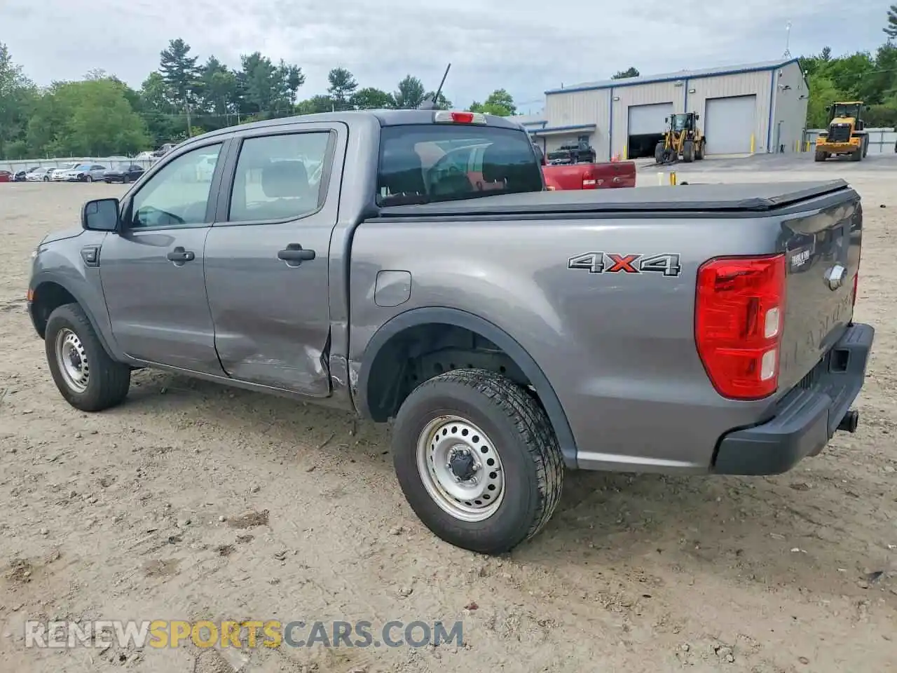 2 fotografías del automóvil dañado 1FTER4FH0MLD26661 FORD RANGER 2021
