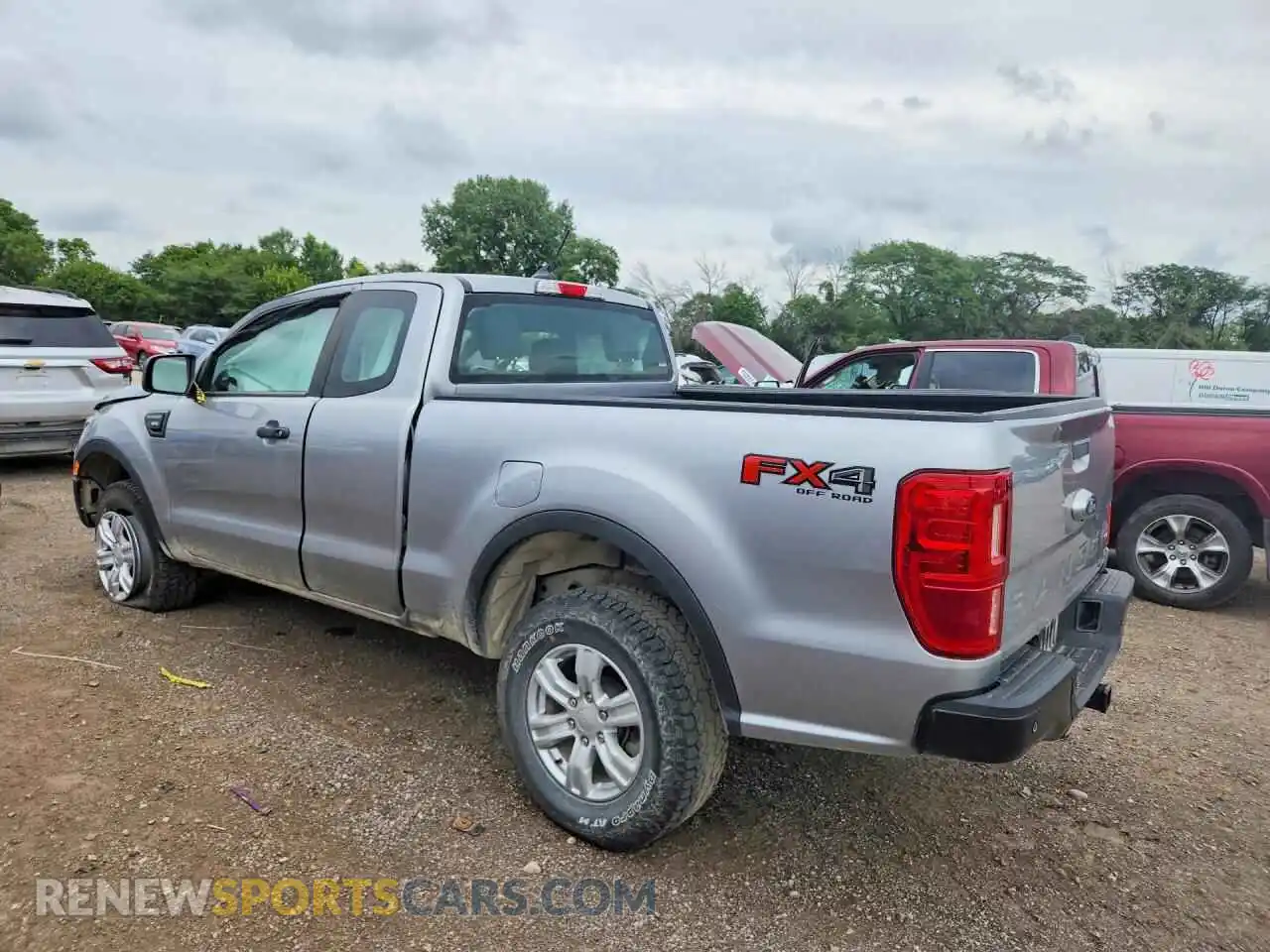 2 fotografías del automóvil dañado 1FTER1FH1PLE16114 FORD RANGER 2023