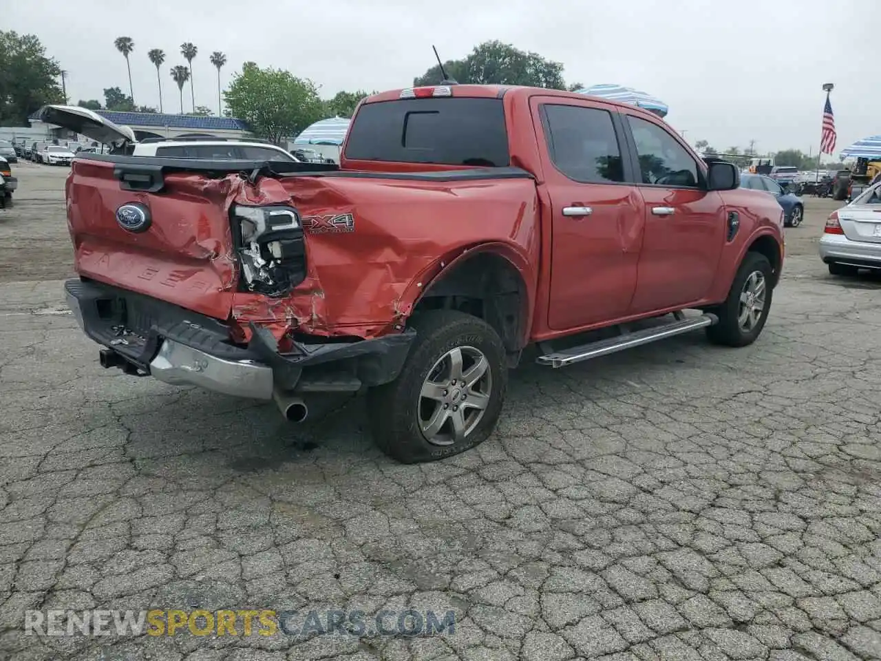 3 fotografías del automóvil dañado 1FTER4HH5RLE09913 FORD RANGER 2024