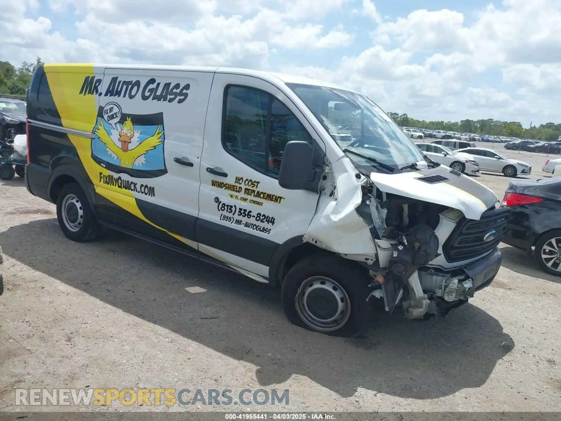 1 Photograph of a damaged car 1FTYE1YM5KKB75711 FORD TRANSIT-150 2019