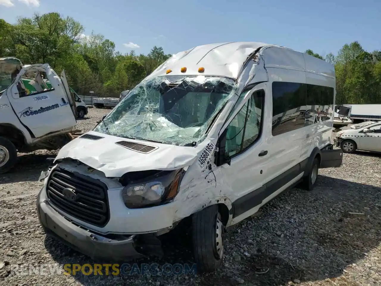 1 Photograph of a damaged car 1FBVU4XM1KKB72852 FORD TRANSIT 2019