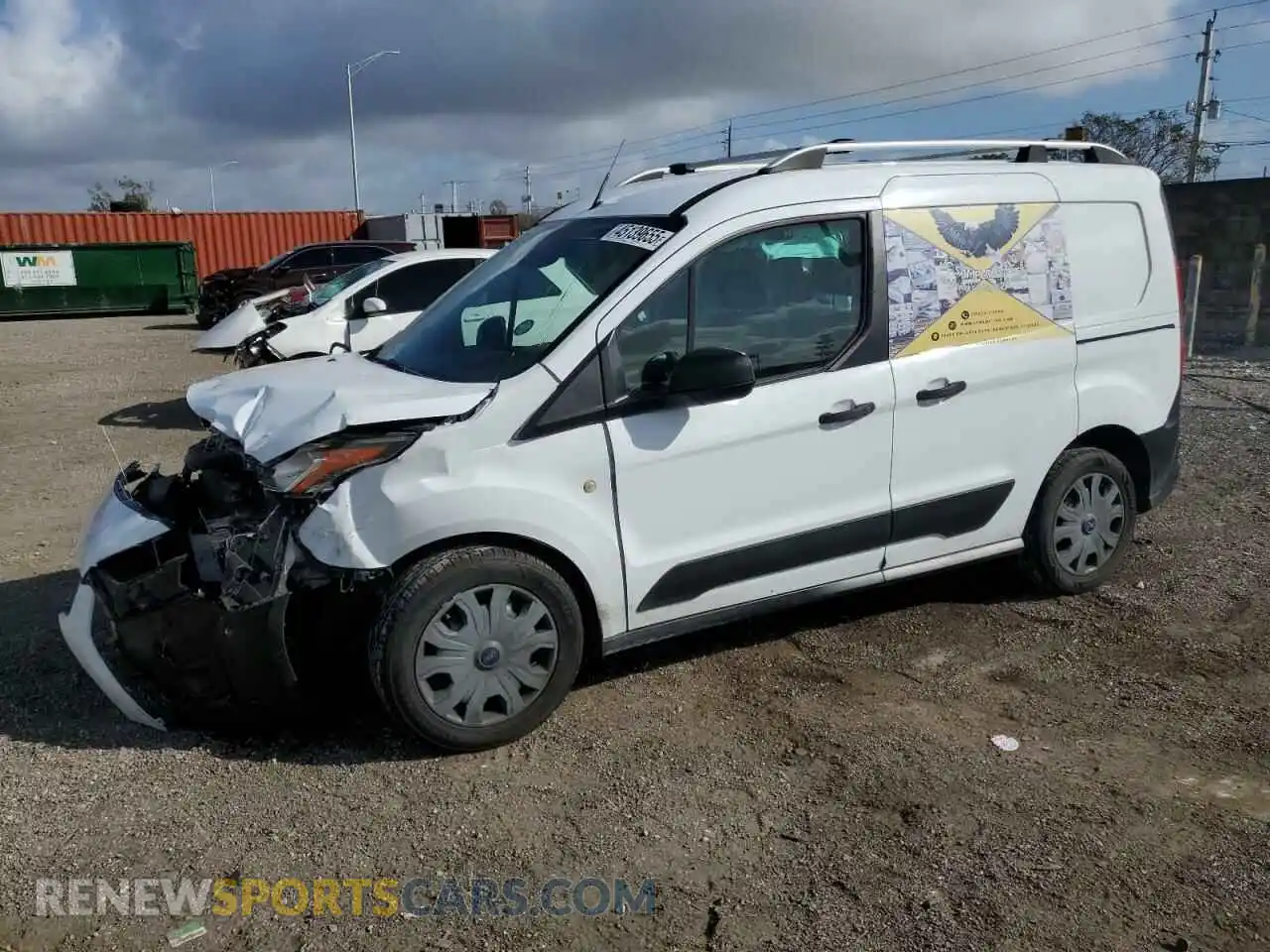 1 Photograph of a damaged car NM0LE6E22K1387821 FORD TRANSIT 2019