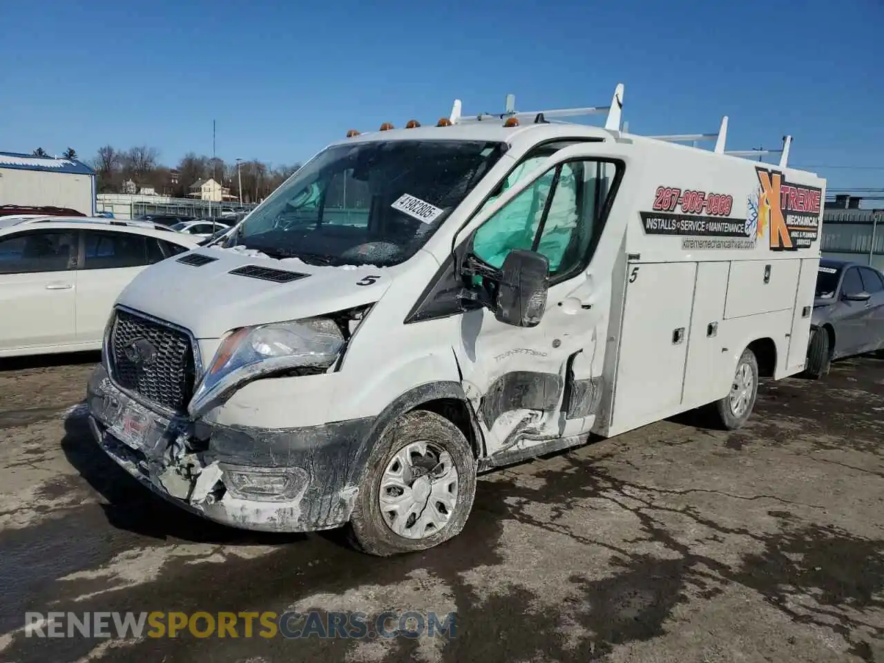1 Photograph of a damaged car 1FDBW5P83MKA16280 FORD TRANSIT 2021