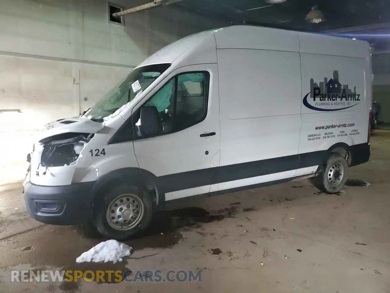 1 Photograph of a damaged car 1FTBR2X80NKA68123 FORD TRANSIT 2022