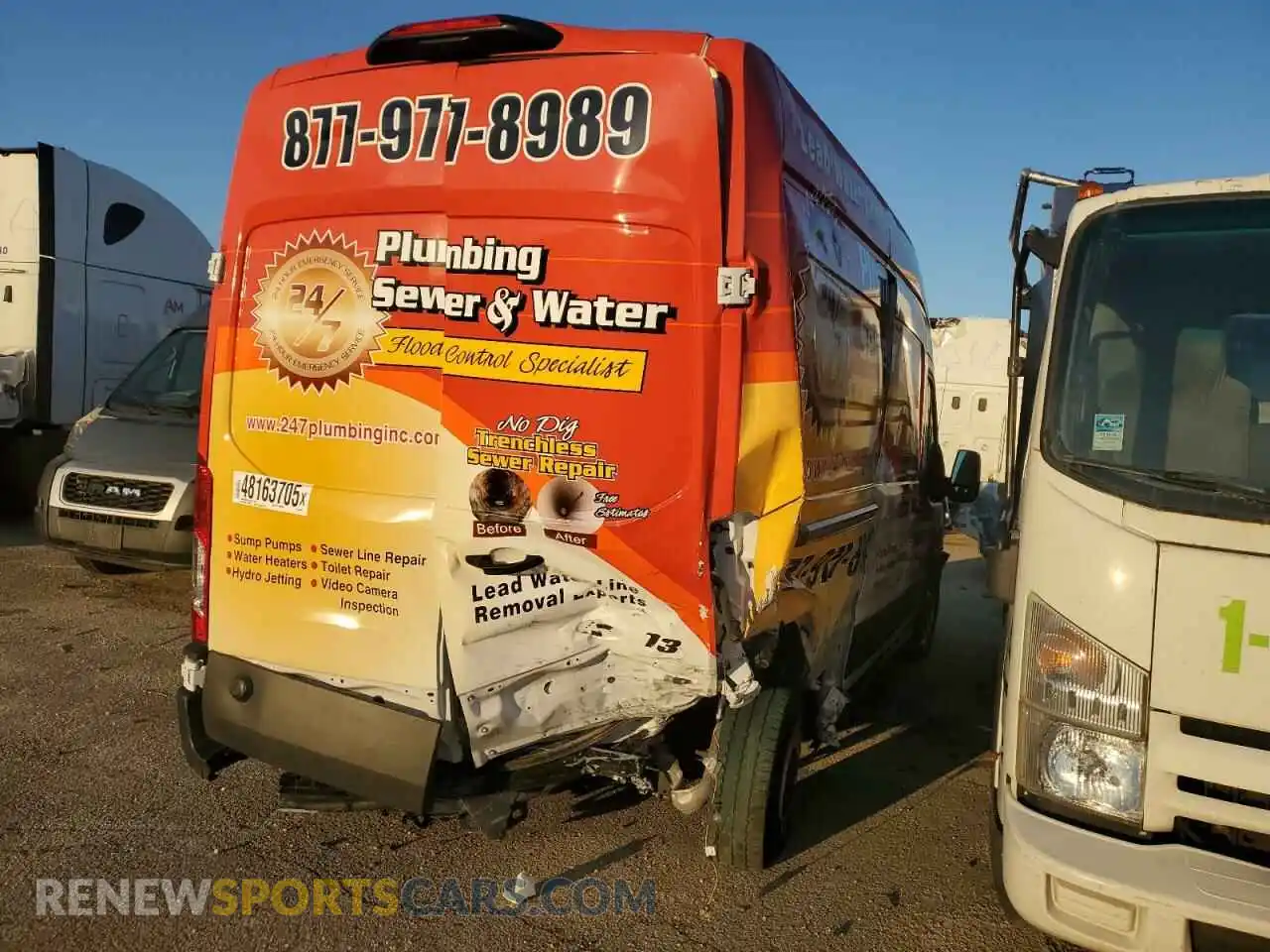 3 Photograph of a damaged car 1FTBR1X87RKA01888 FORD TRANSIT 2024