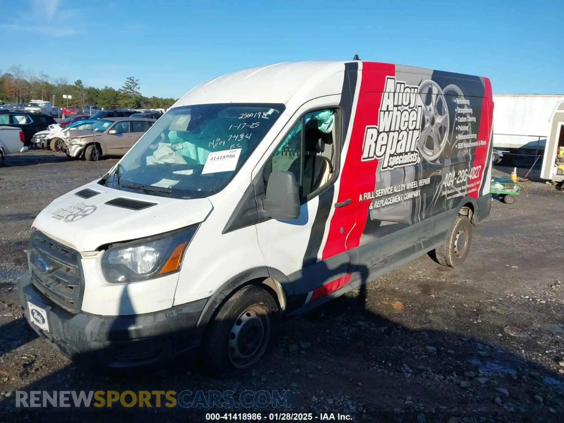 2 Photograph of a damaged car 1FTBR1C81LKB67434 FORD TRANSIT-250 2020