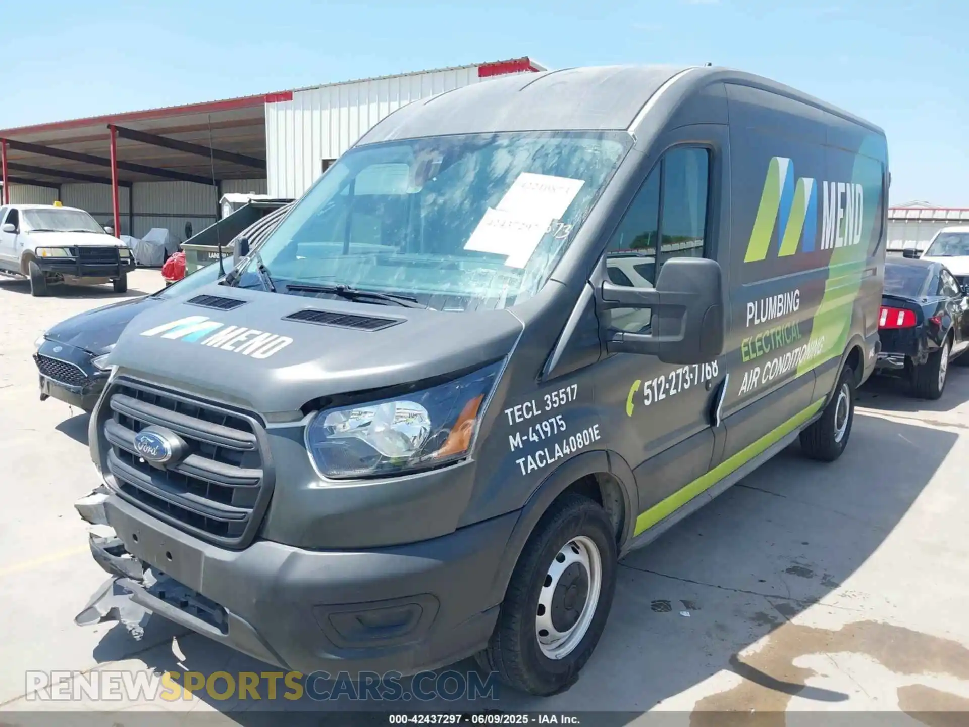 2 fotografías del automóvil dañado 1FTBR1C82LKB46155 FORD TRANSIT-250 2020