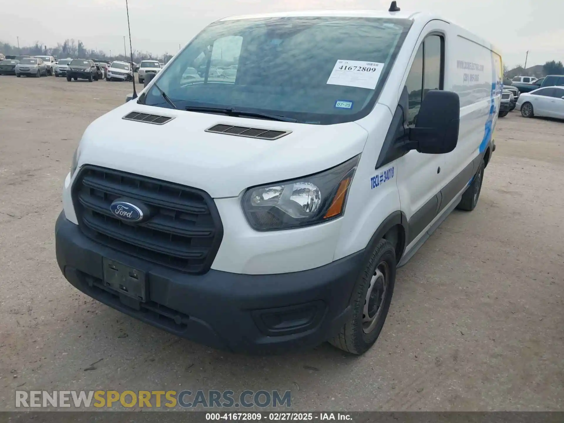 2 Photograph of a damaged car 1FTBR1Y80LKA23401 FORD TRANSIT-250 2020