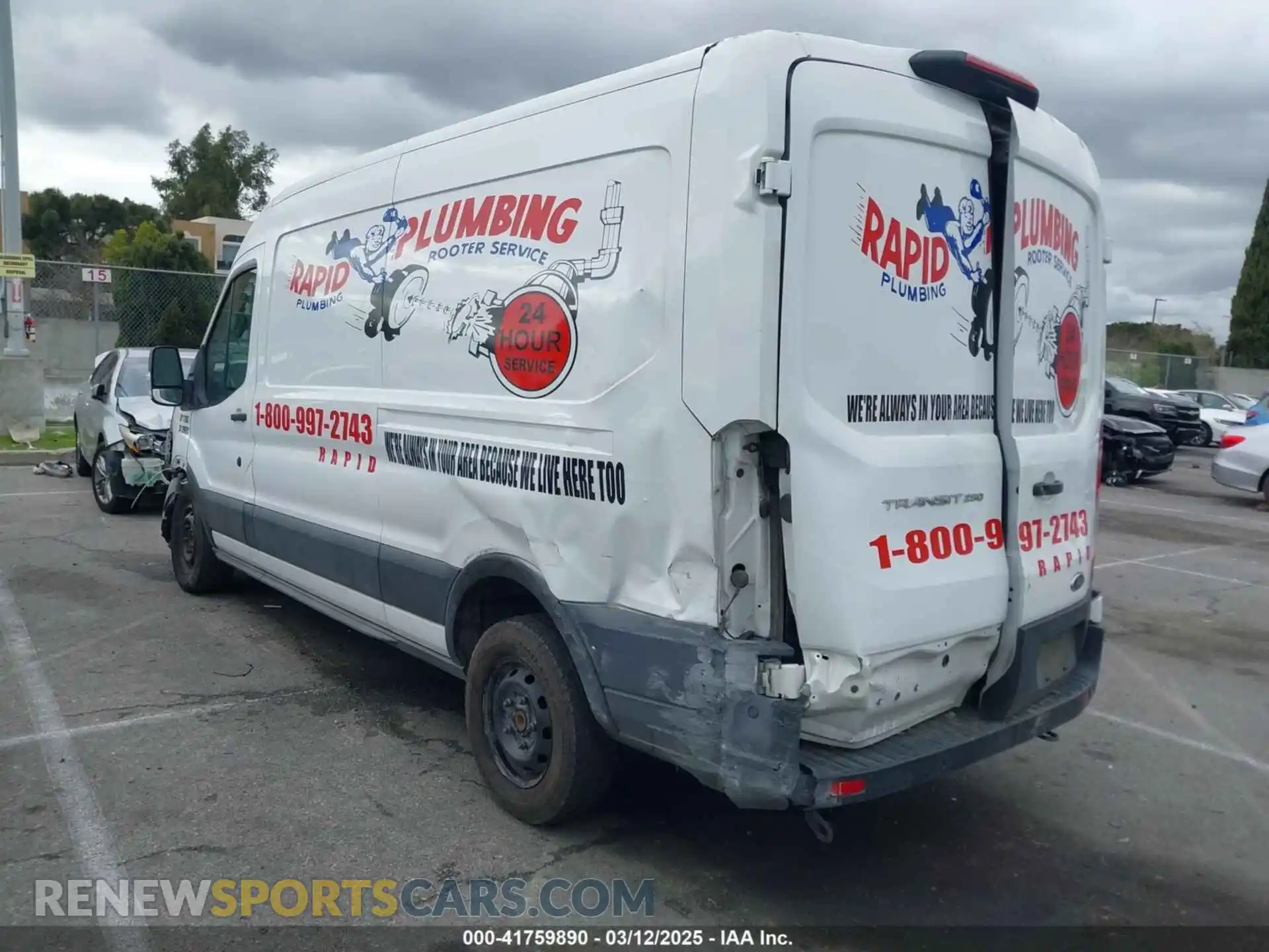 3 Photograph of a damaged car 1FTBR1C87MKA81434 FORD TRANSIT-250 2021