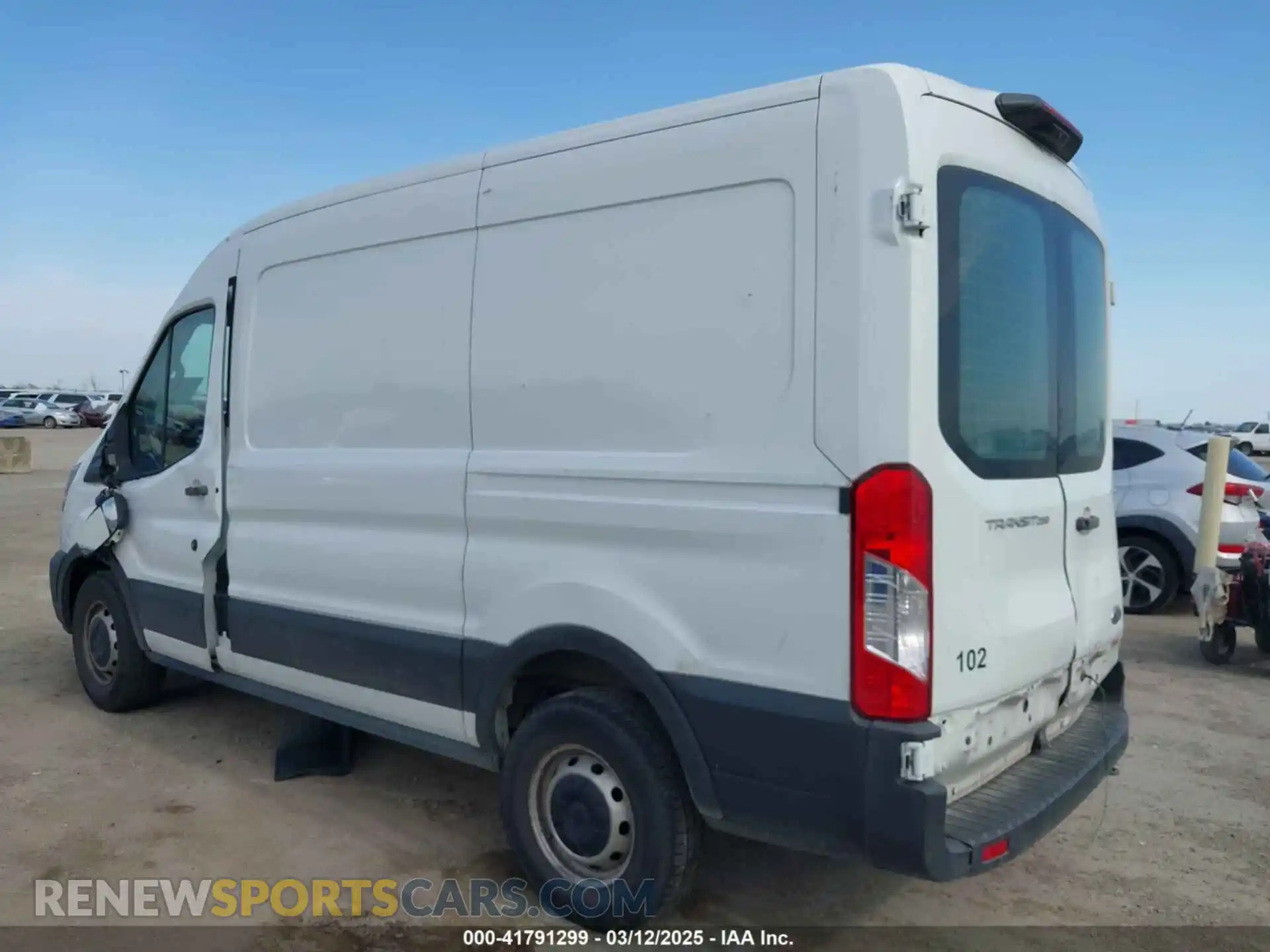 3 Photograph of a damaged car 1FTBR1C89MKA03687 FORD TRANSIT-250 2021
