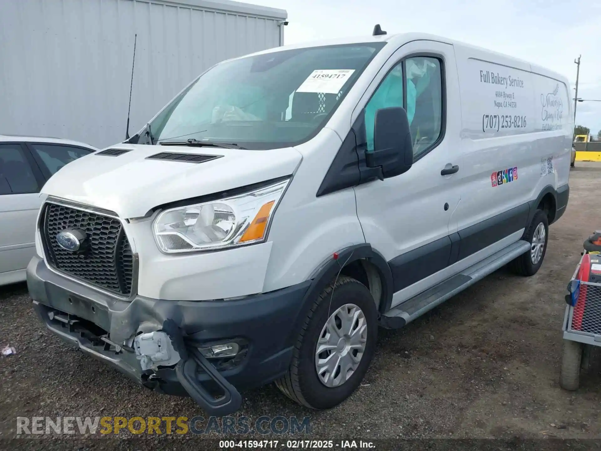 2 Photograph of a damaged car 1FTBR1Y81MKA25014 FORD TRANSIT-250 2021
